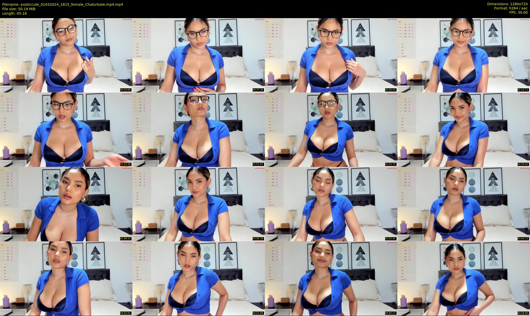 exoticcute — 6 minute Chaturbate female cam show recording, 720p, Mar 1, 2024