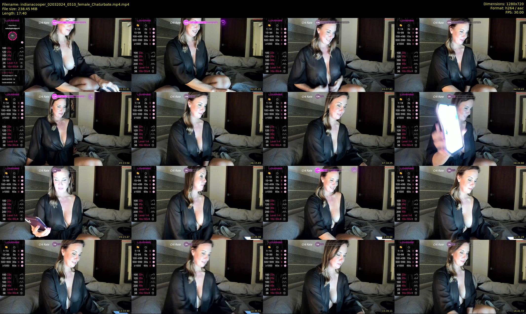 indianacooper — 18 minute Chaturbate female cam show recording, 720p, Mar 2, 2024