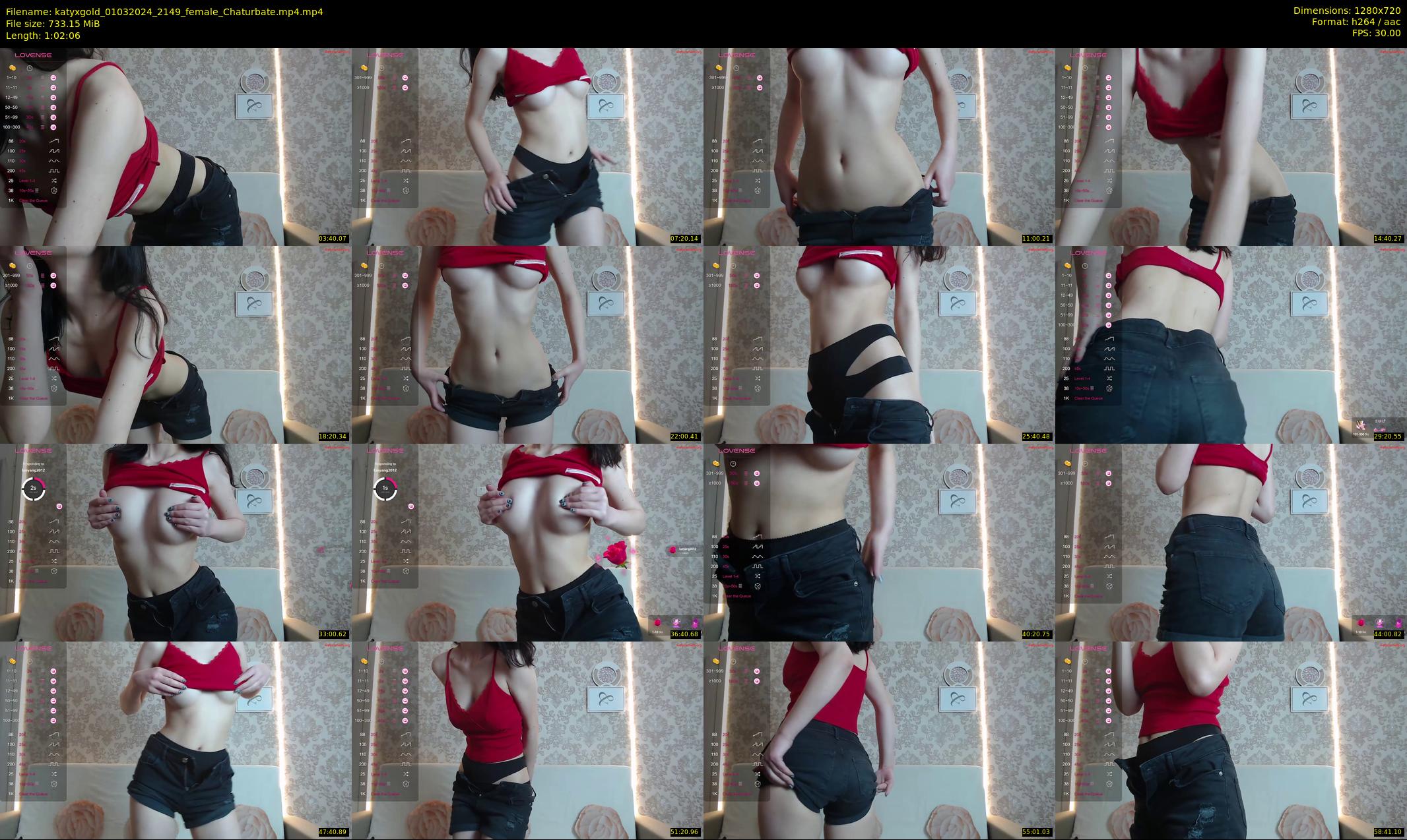 katyxgold — 63 minute Chaturbate female cam show recording, 720p, Mar 1, 2024