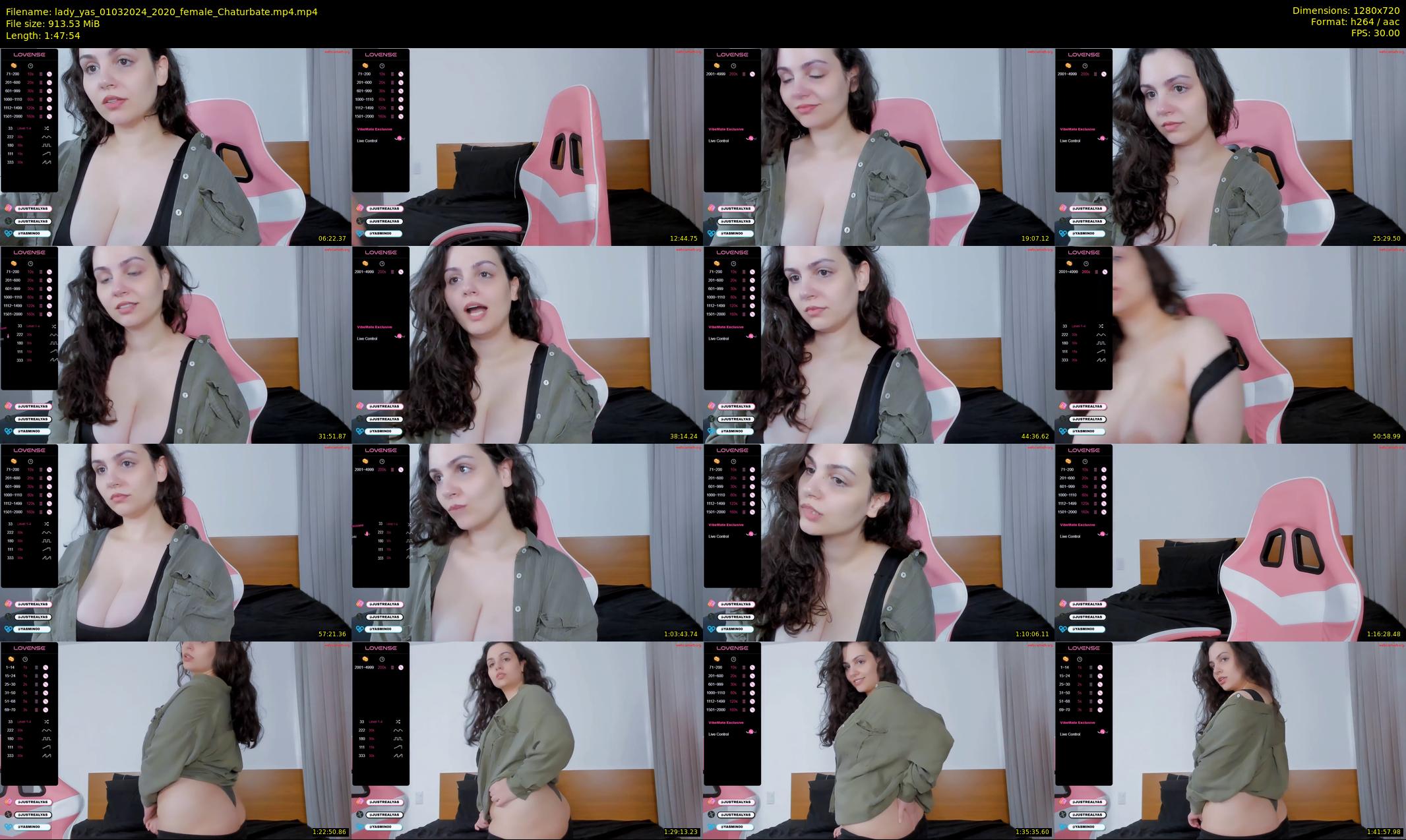 lady_yas — 108 minute Chaturbate female cam show recording, 720p, Mar 1, 2024