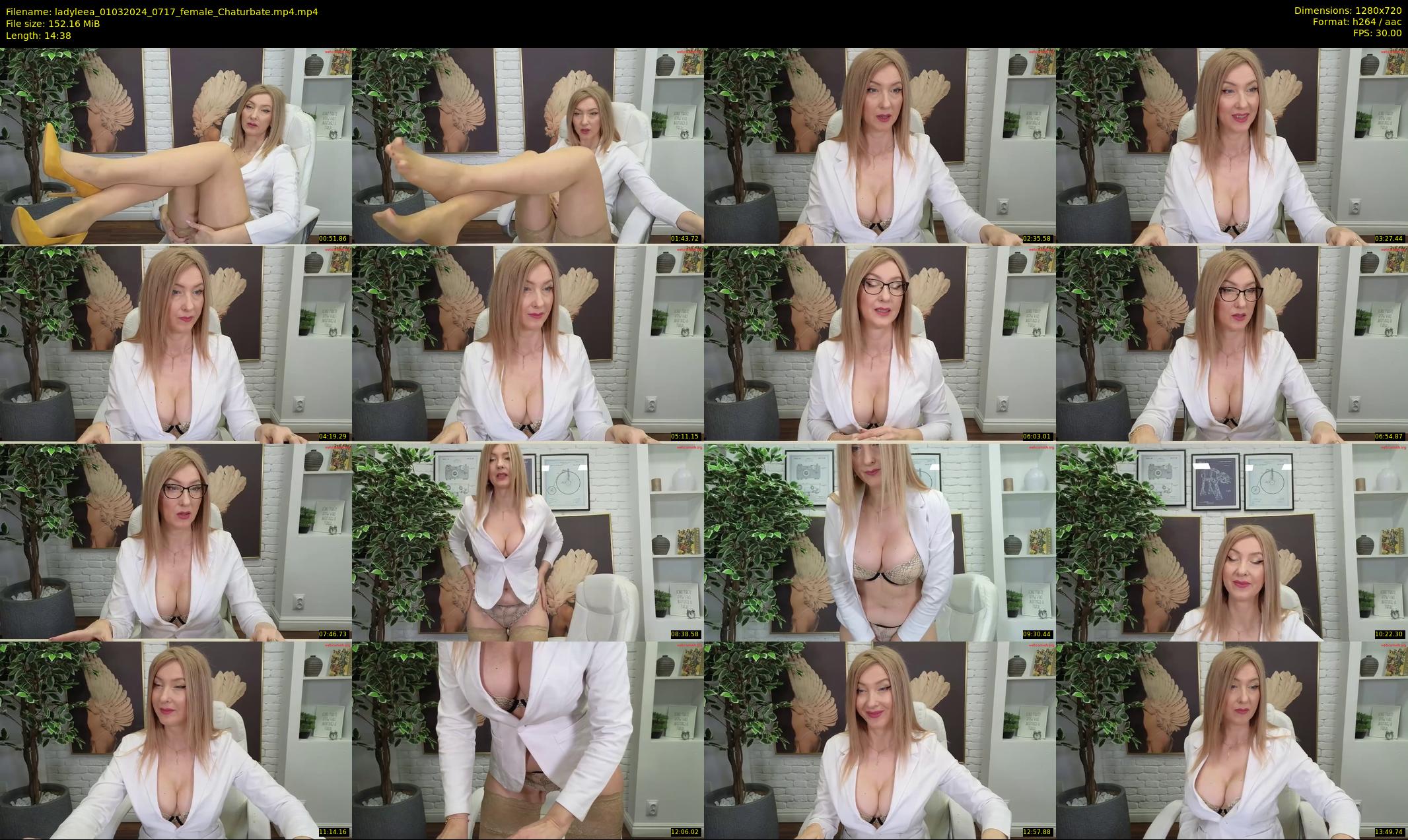 ladyleea — 15 minute Chaturbate female cam show recording, 720p, Mar 1, 2024