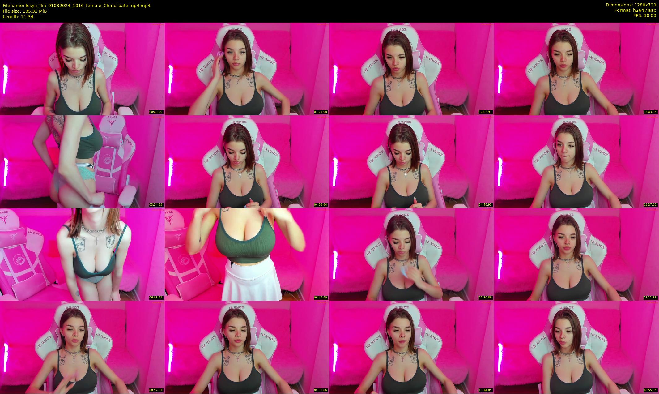 lesya_flin — 12 minute Chaturbate female cam show recording, 720p, Mar 1, 2024