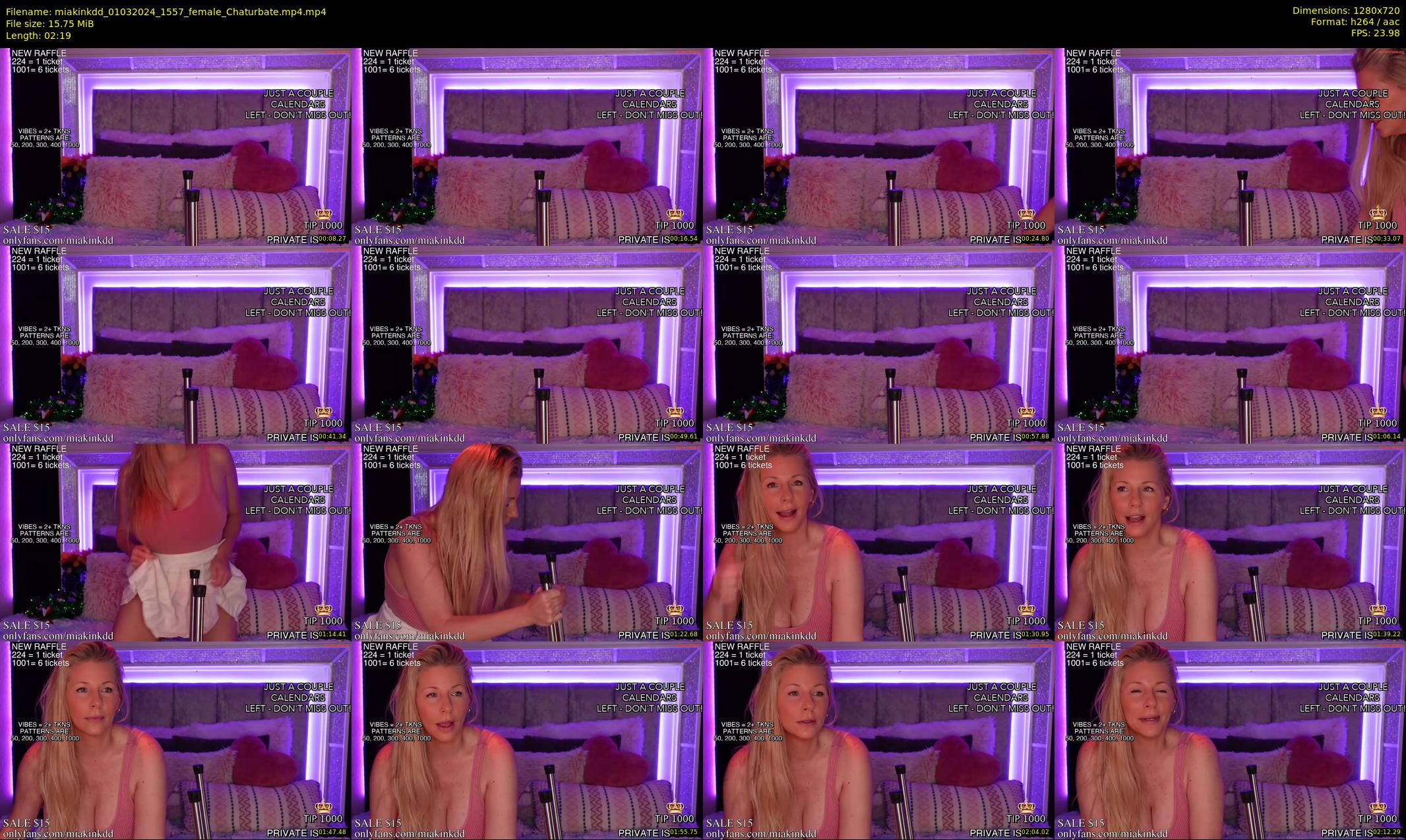 miakinkdd — 3 minute Chaturbate female cam show recording, 720p, Mar 1, 2024