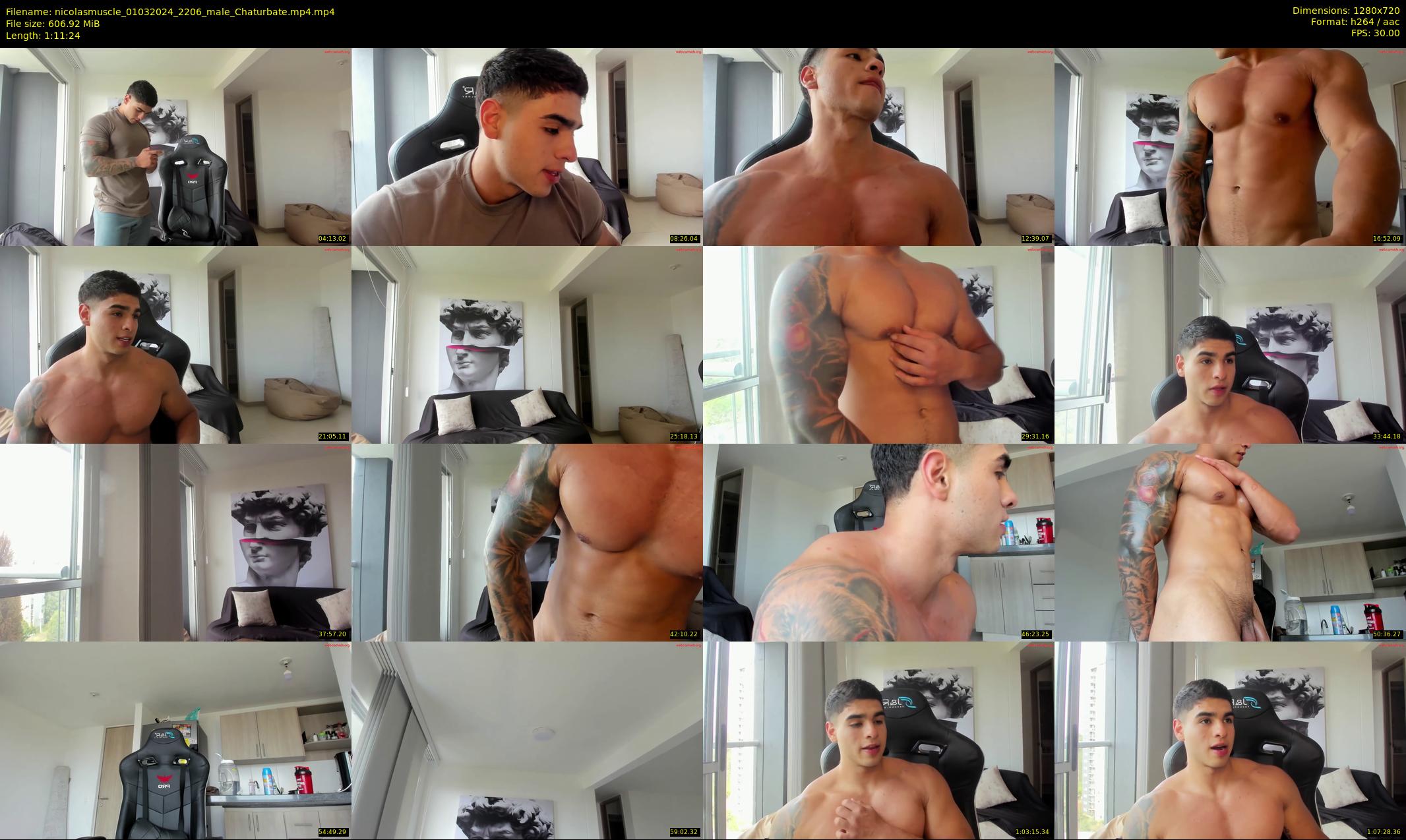 nicolasmuscle — 72 minute Chaturbate male cam show recording, 720p, Mar 1, 2024