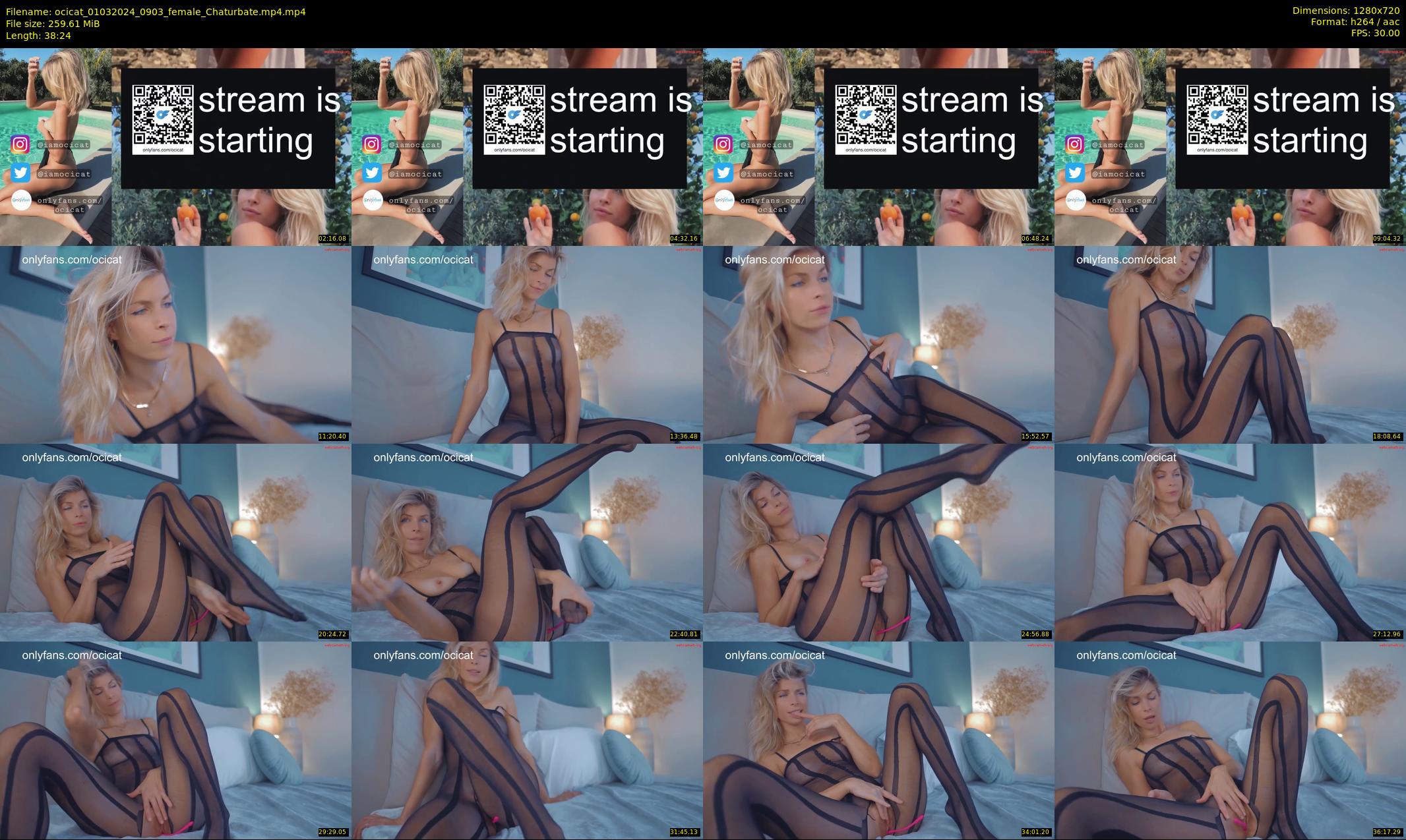 ocicat — 39 minute Chaturbate female cam show recording, 720p, Mar 1, 2024