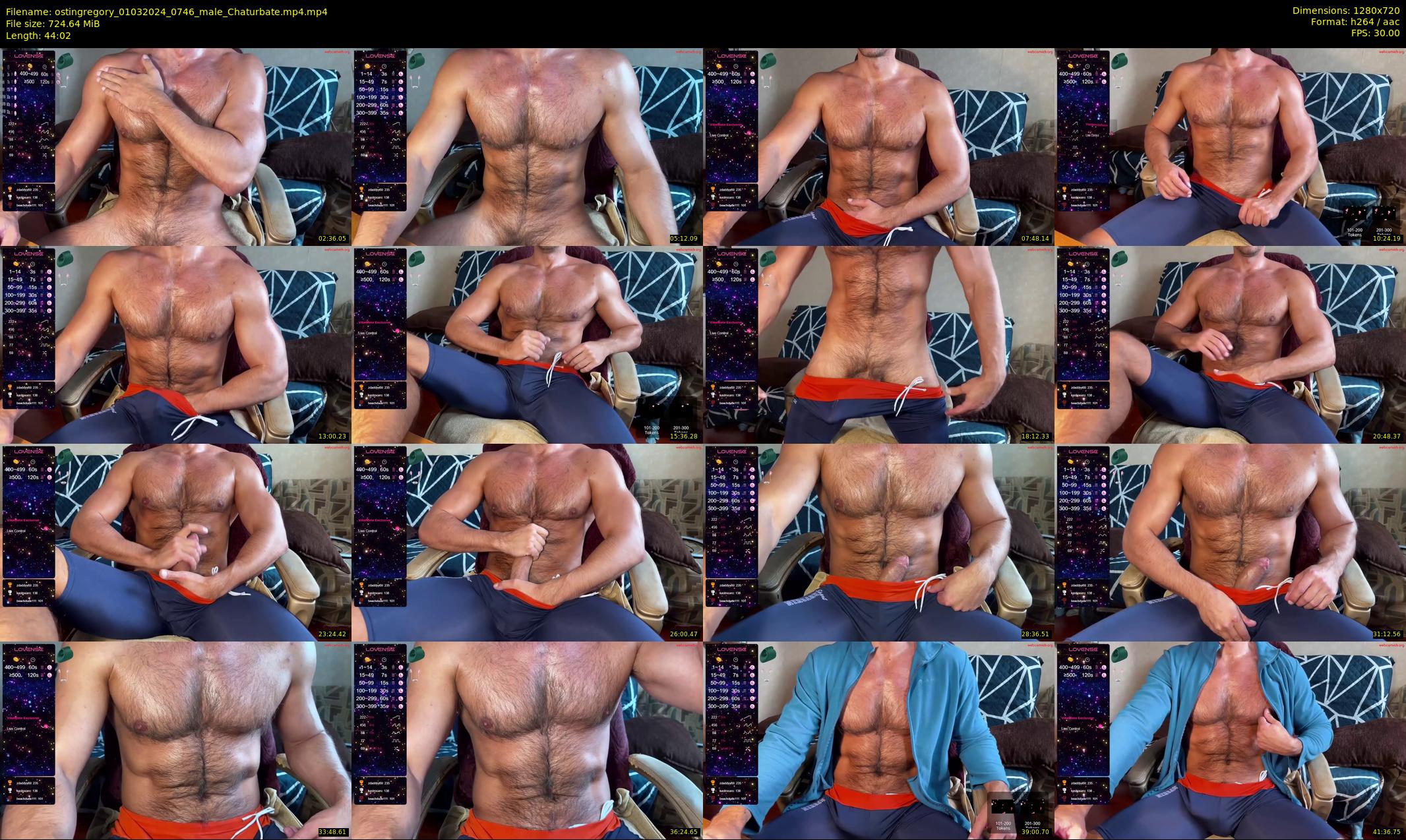 ostingregory — 45 minute Chaturbate male cam show recording, 720p, Mar 1, 2024