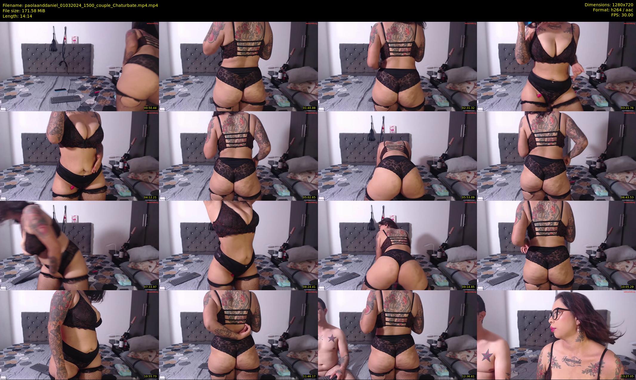 paolaanddaniel — 15 minute Chaturbate couple cam show recording, 720p, Mar 1, 2024