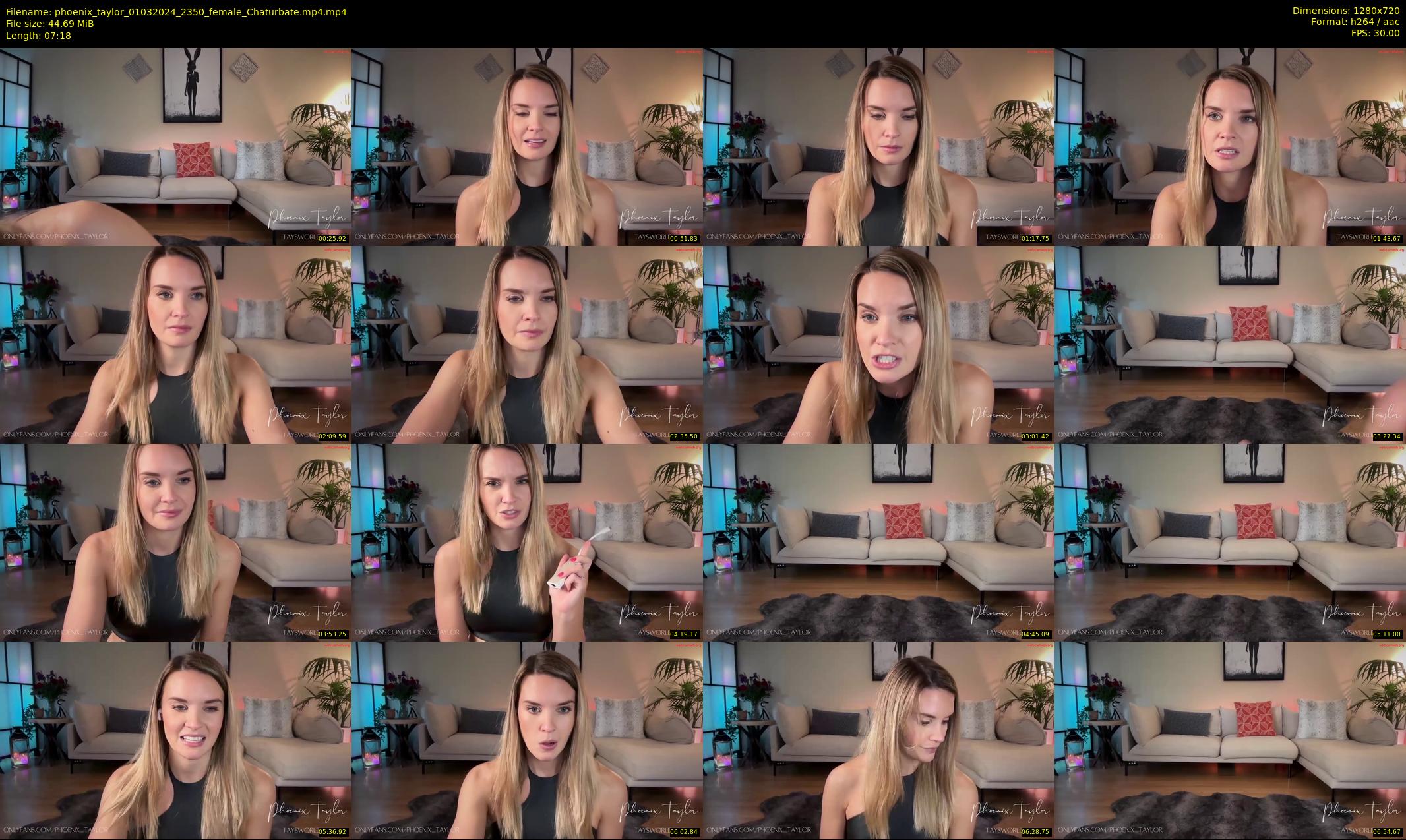 phoenix_taylor — 8 minute Chaturbate female cam show recording, 720p, Mar 1, 2024