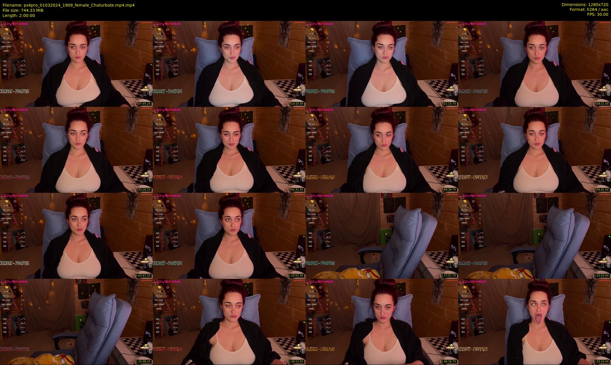 ps4pro — 120 minute Chaturbate female cam show recording, 720p, Mar 1, 2024