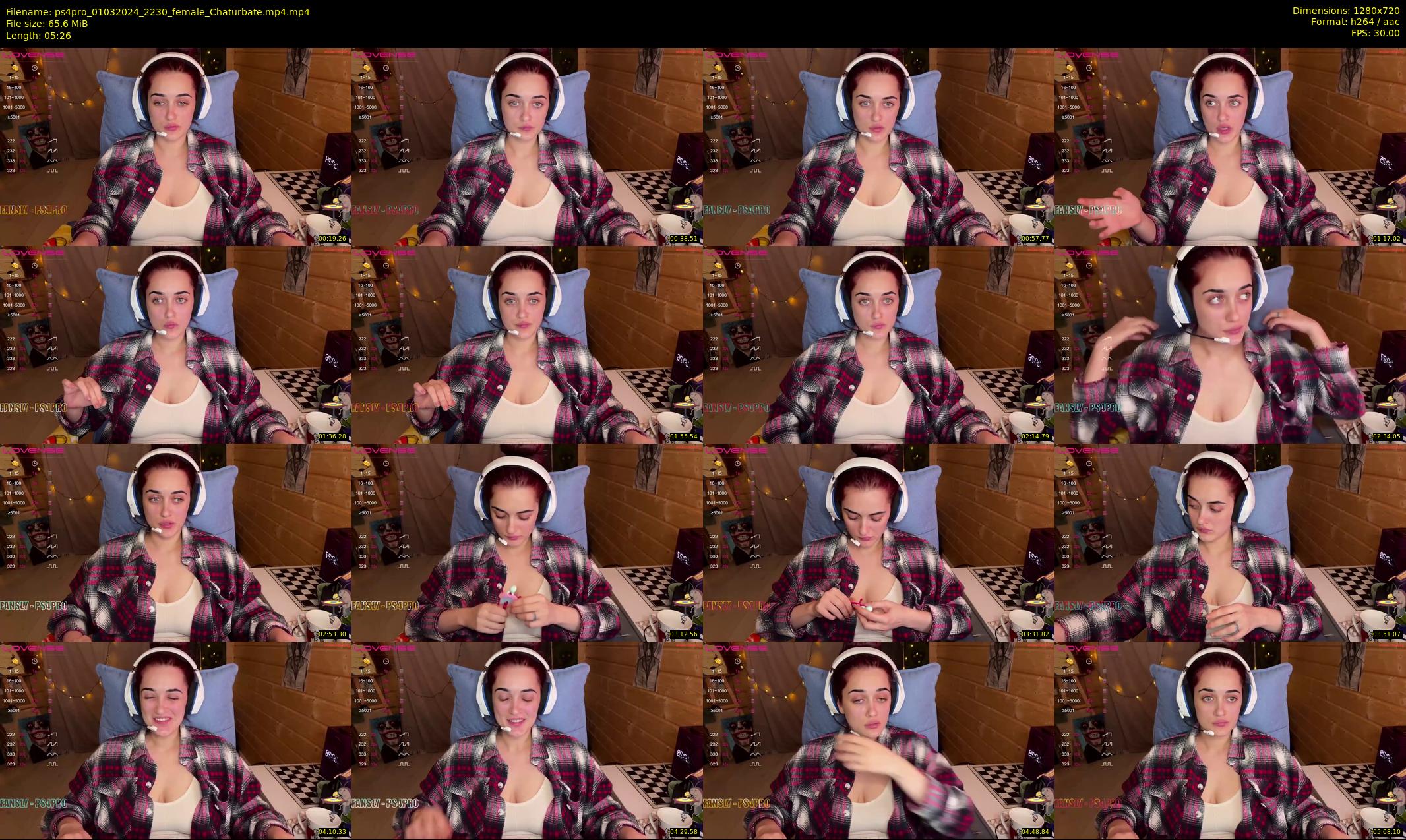 ps4pro — 6 minute Chaturbate female cam show recording, 720p, Mar 1, 2024