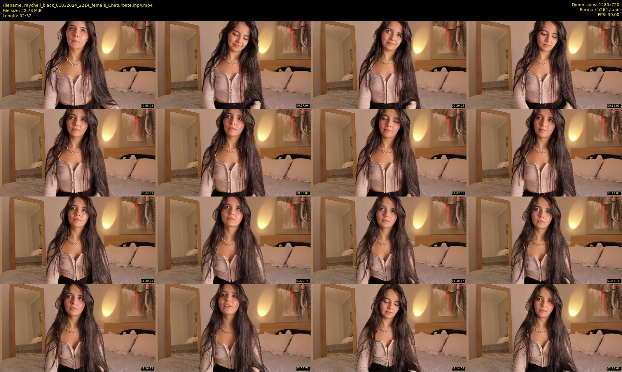raychell_black — 3 minute Chaturbate female cam show recording, 720p, Mar 1, 2024