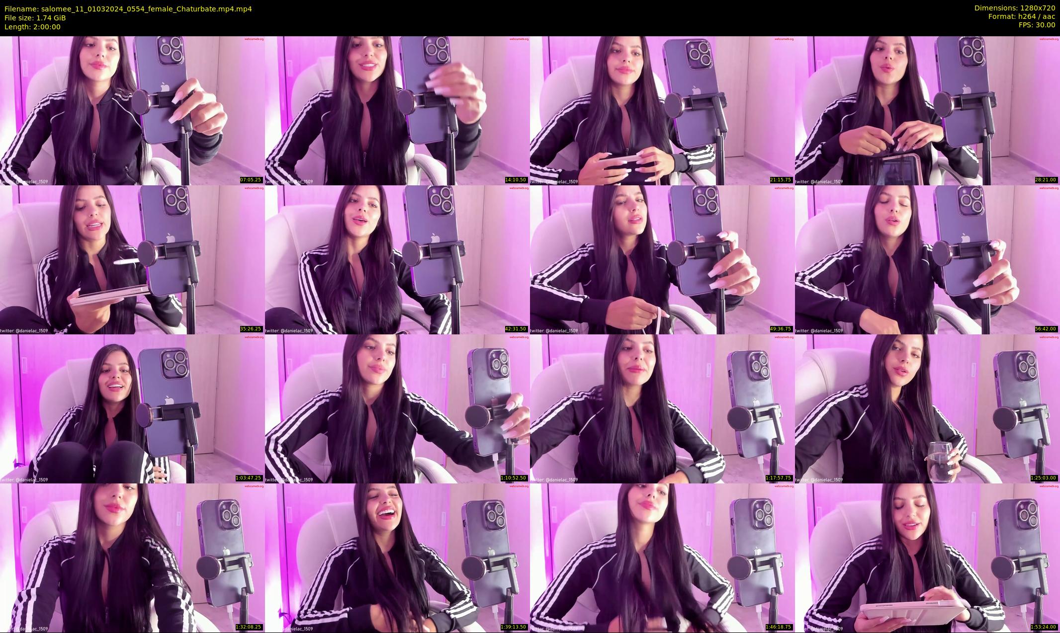salomee_11 — 120 minute Chaturbate female cam show recording, 720p, Mar 1, 2024
