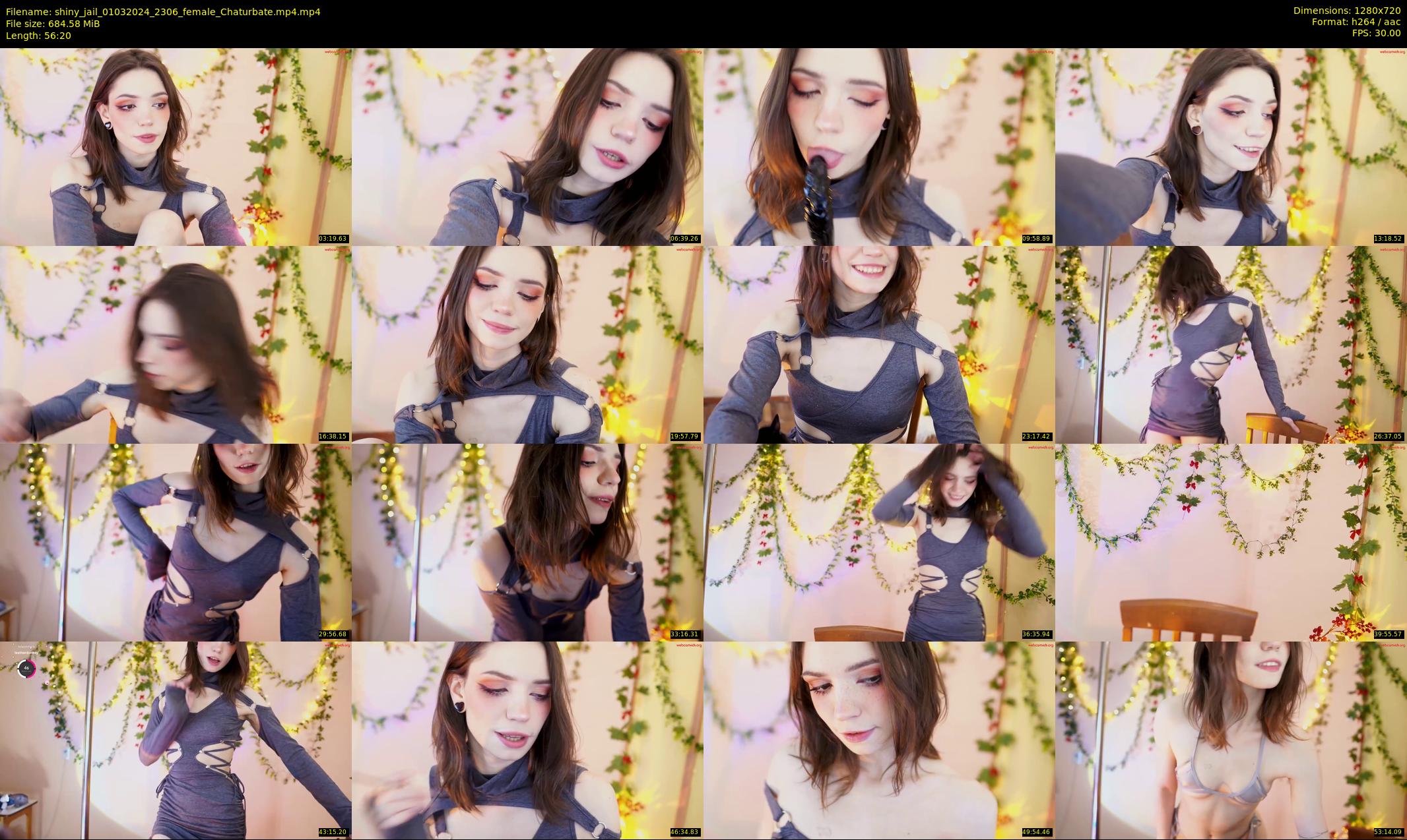 shiny_jail — 57 minute Chaturbate female cam show recording, 720p, Mar 1, 2024