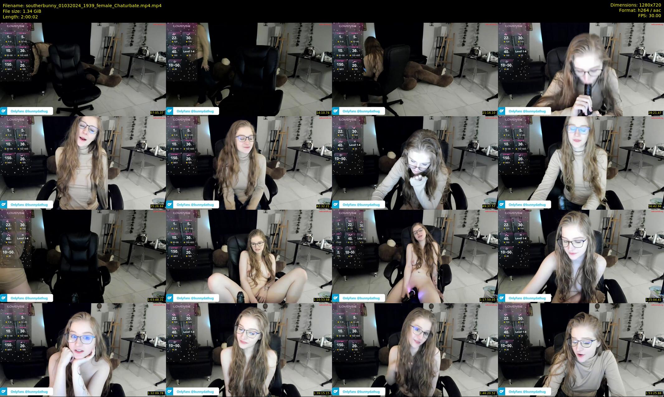 southerbunny — 121 minute Chaturbate female cam show recording, 720p, Mar 1, 2024