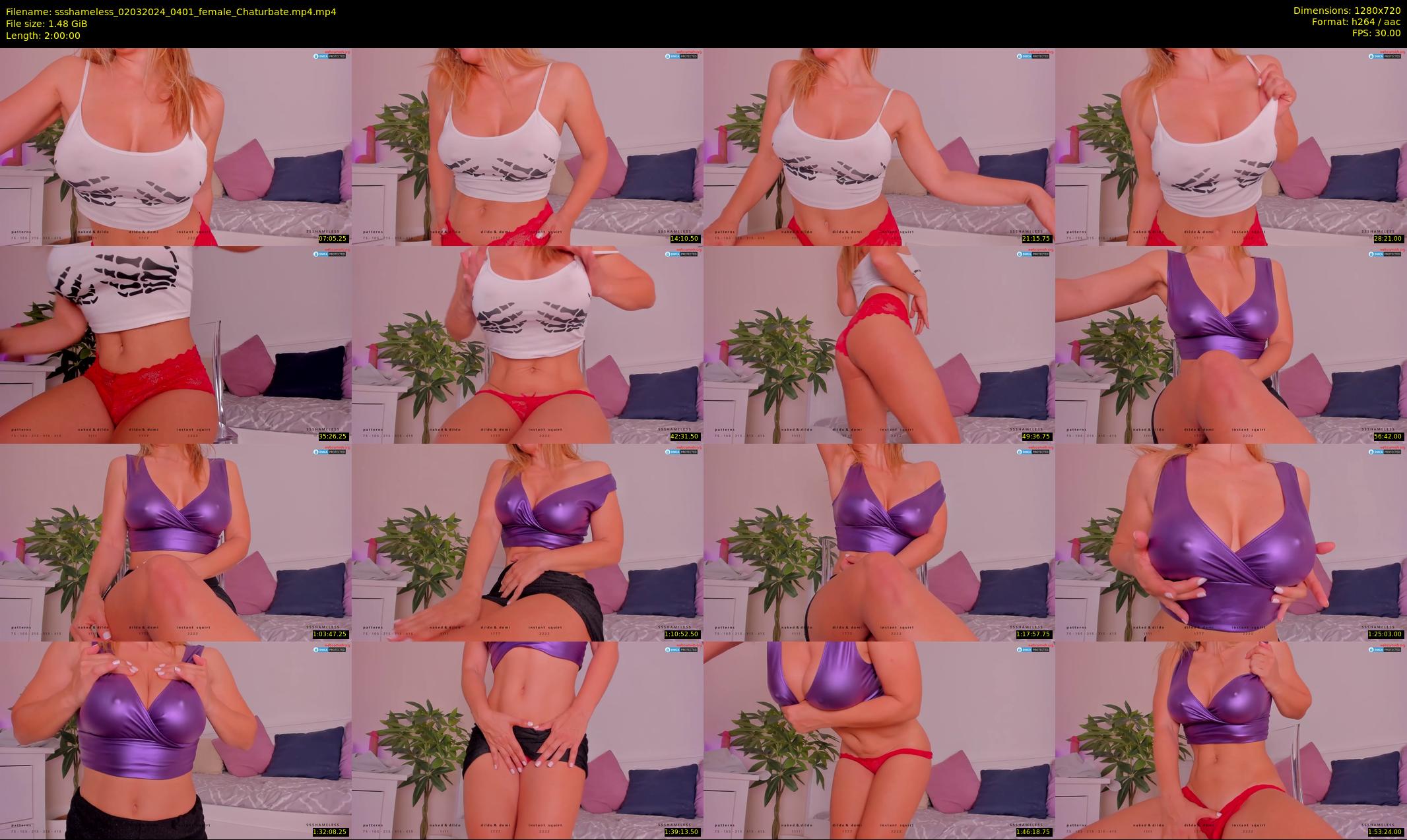 ssshameless — 120 minute Chaturbate female cam show recording, 720p, Mar 2, 2024