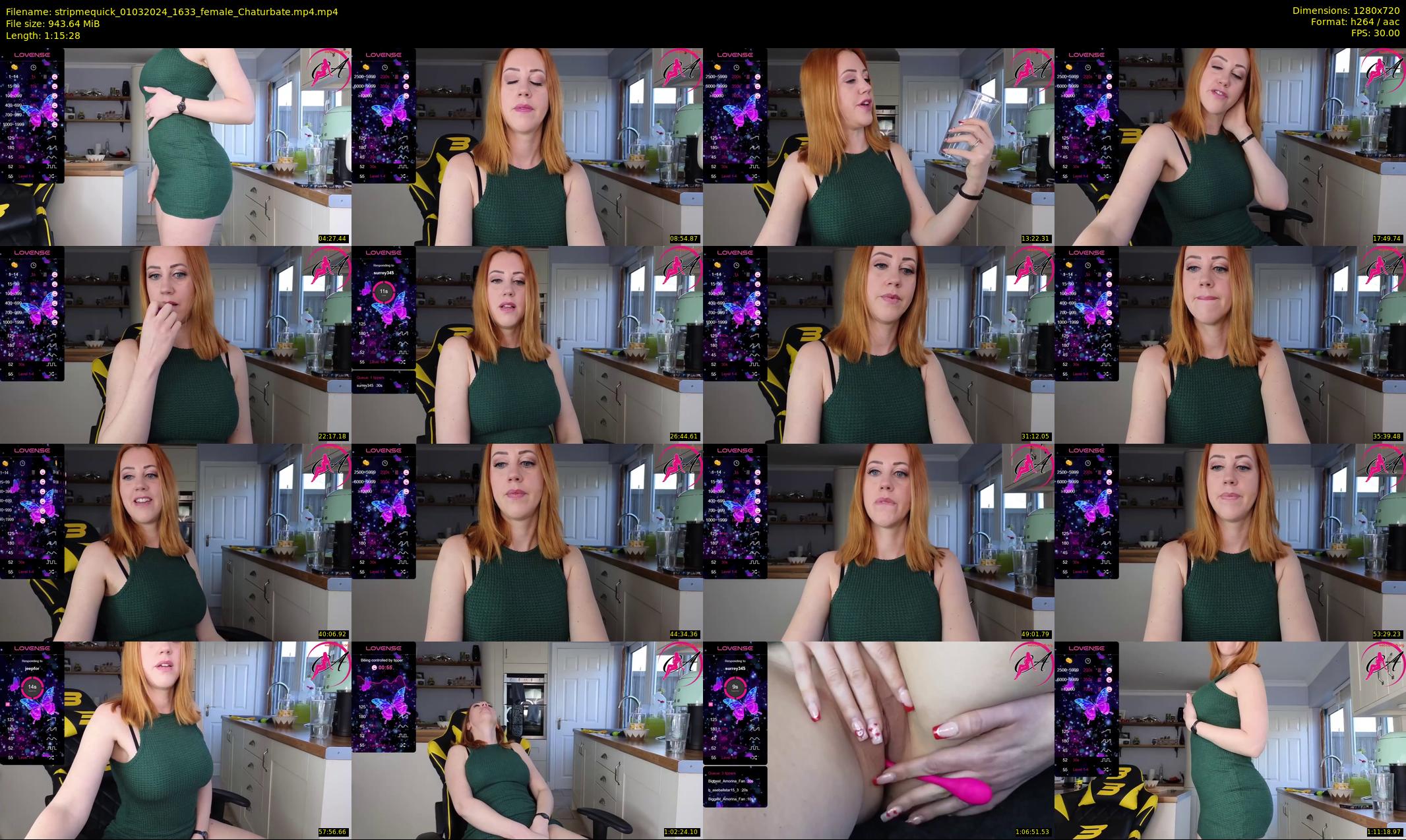 stripmequick — 76 minute Chaturbate female cam show recording, 720p, Mar 1, 2024