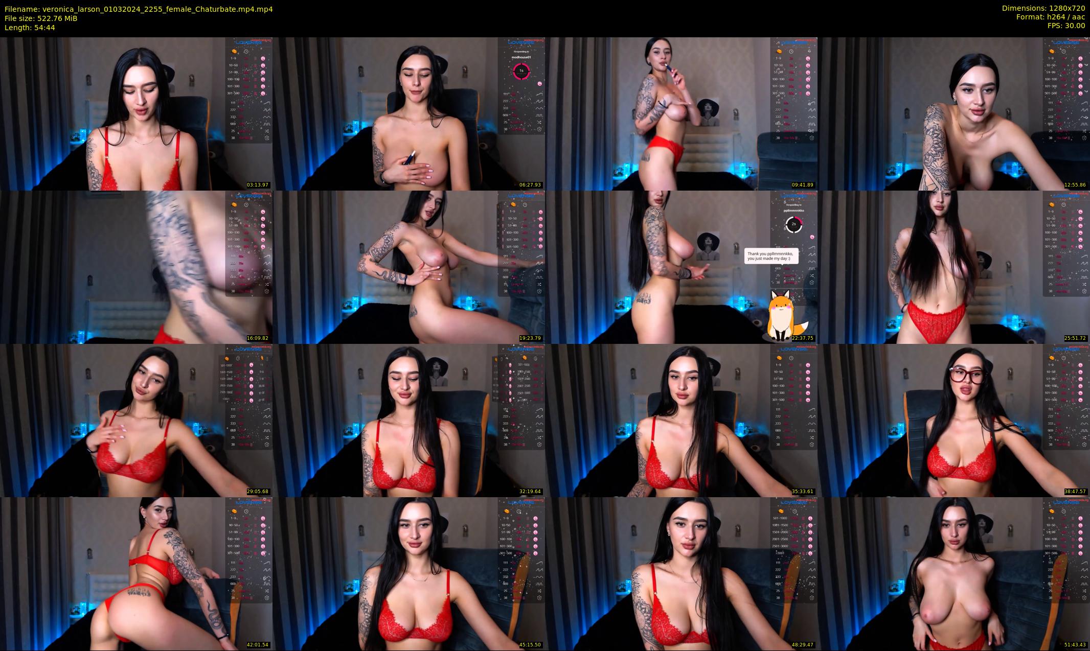 veronica_larson — 55 minute Chaturbate female cam show recording, 720p, Mar 1, 2024