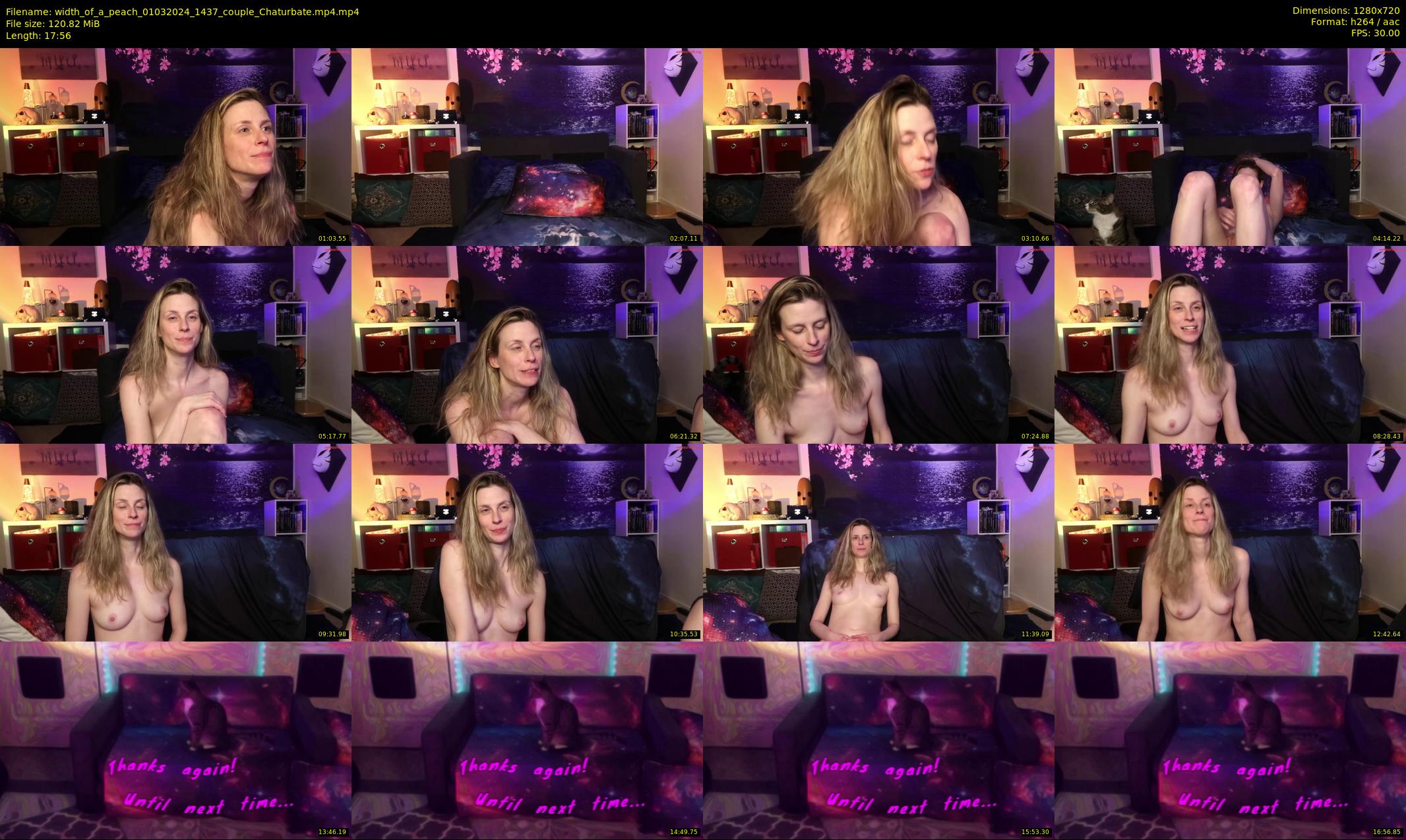 width_of_a_peach — 18 minute Chaturbate couple cam show recording, 720p, Mar 1, 2024