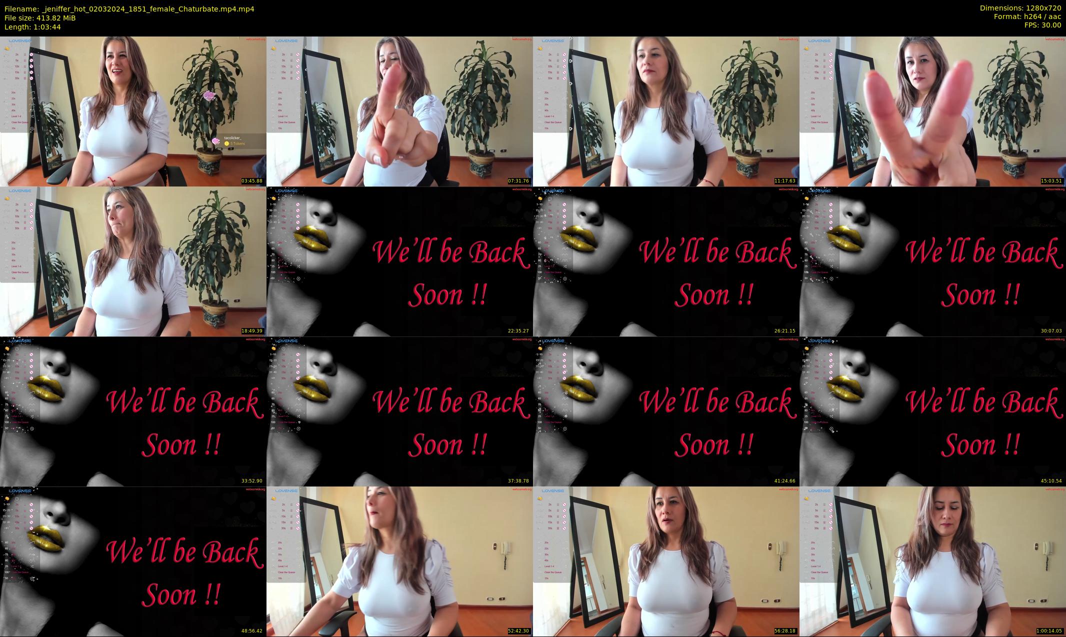 _jeniffer_hot — 64 minute Chaturbate female cam show recording, 720p, Mar 2, 2024