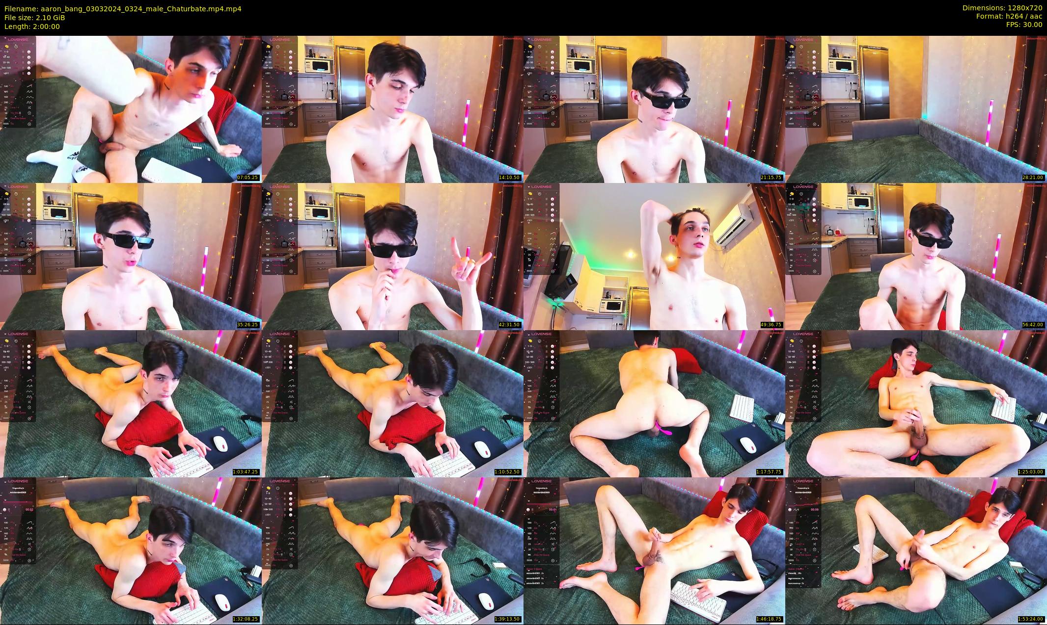aaron_bang — 120 minute Chaturbate male cam show recording, 720p, Mar 3, 2024