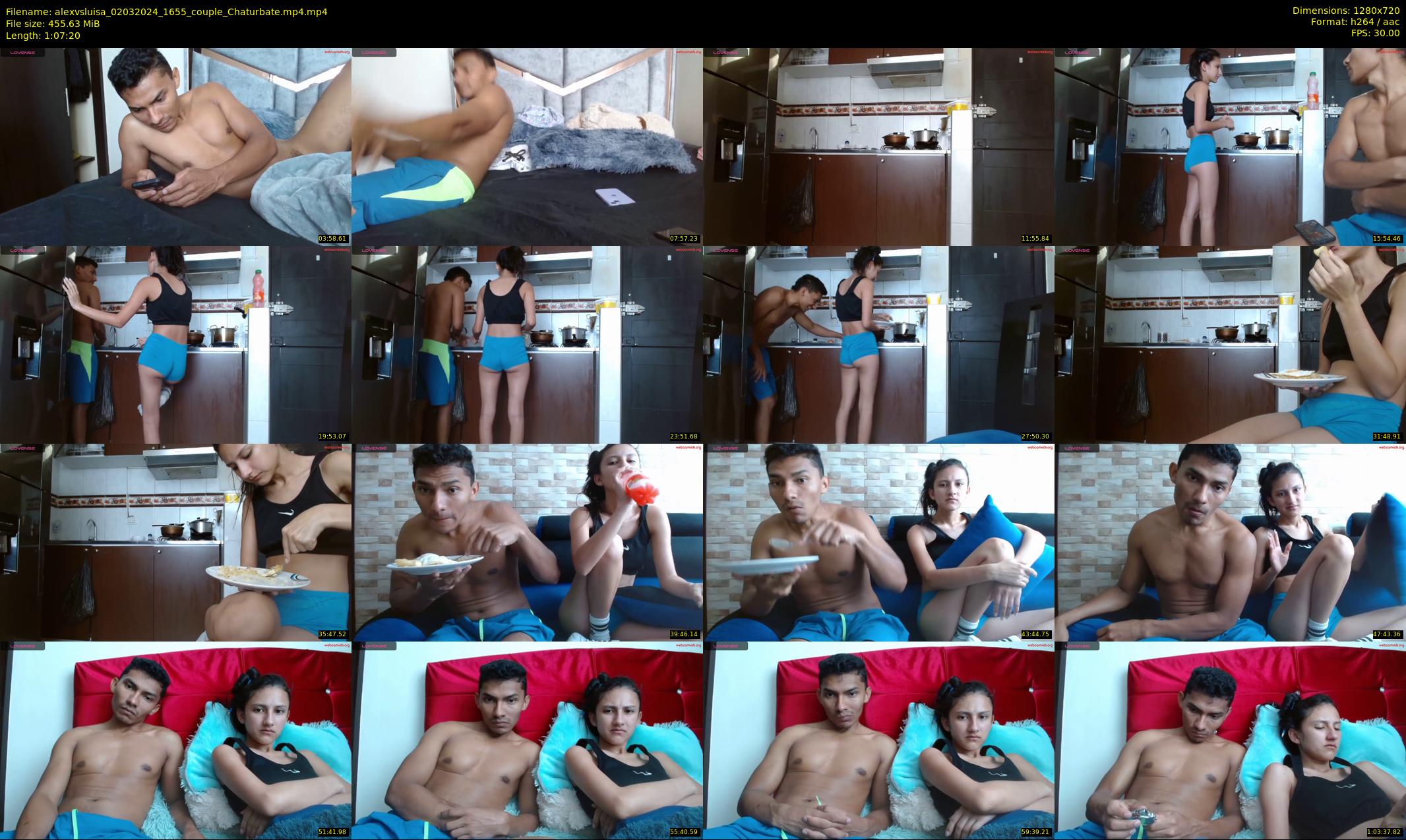 alexvsluisa — 68 minute Chaturbate couple cam show recording, 720p, Mar 2, 2024