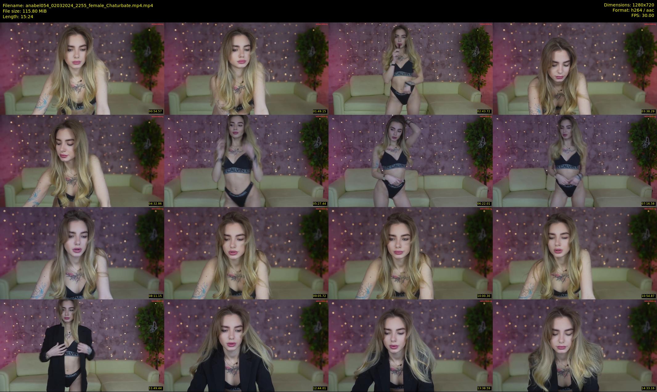 anabel054 — 16 minute Chaturbate female cam show recording, 720p, Mar 2, 2024
