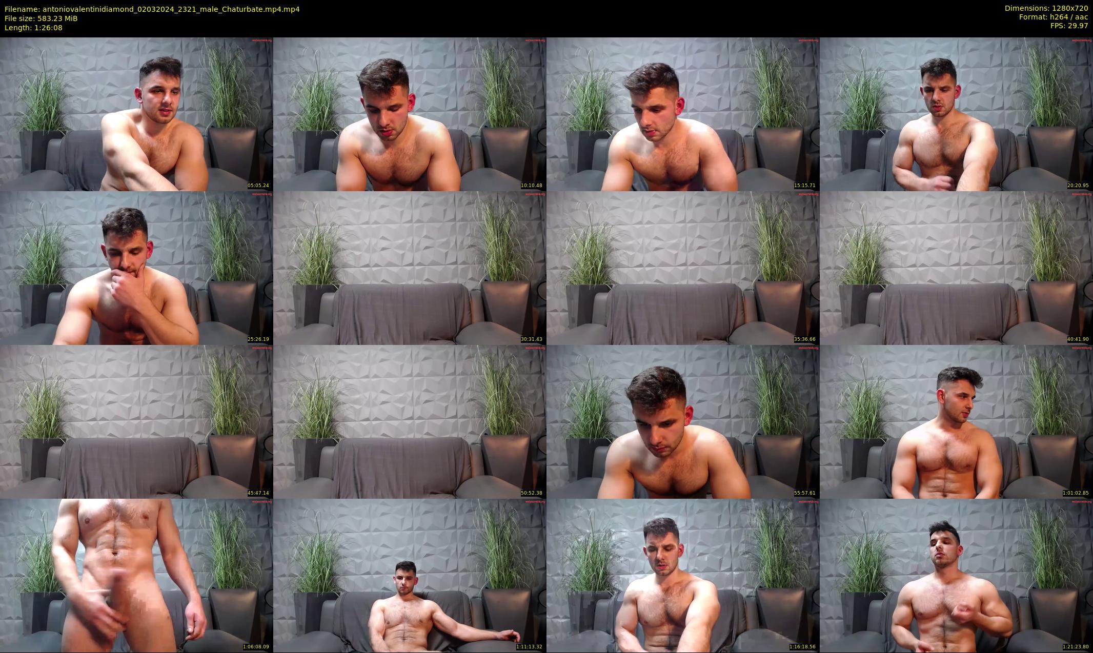 antoniovalentinidiamond — 87 minute Chaturbate male cam show recording, 720p, Mar 2, 2024
