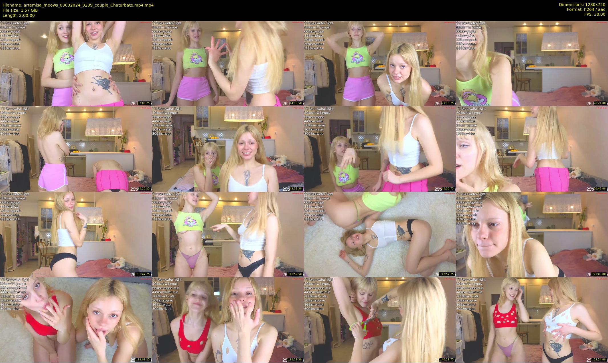 artemisa_meows — 120 minute Chaturbate couple cam show recording, 720p, Mar 3, 2024