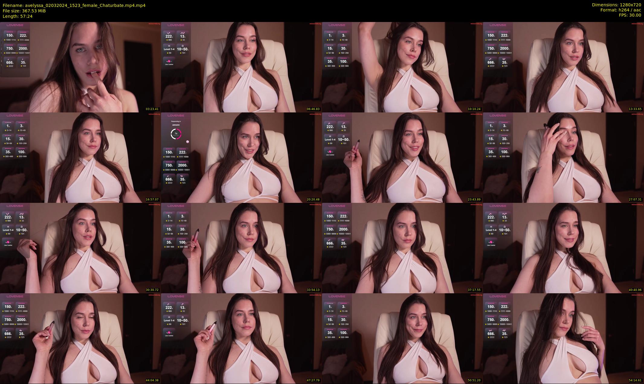 avelyssa — 58 minute Chaturbate female cam show recording, 720p, Mar 2, 2024