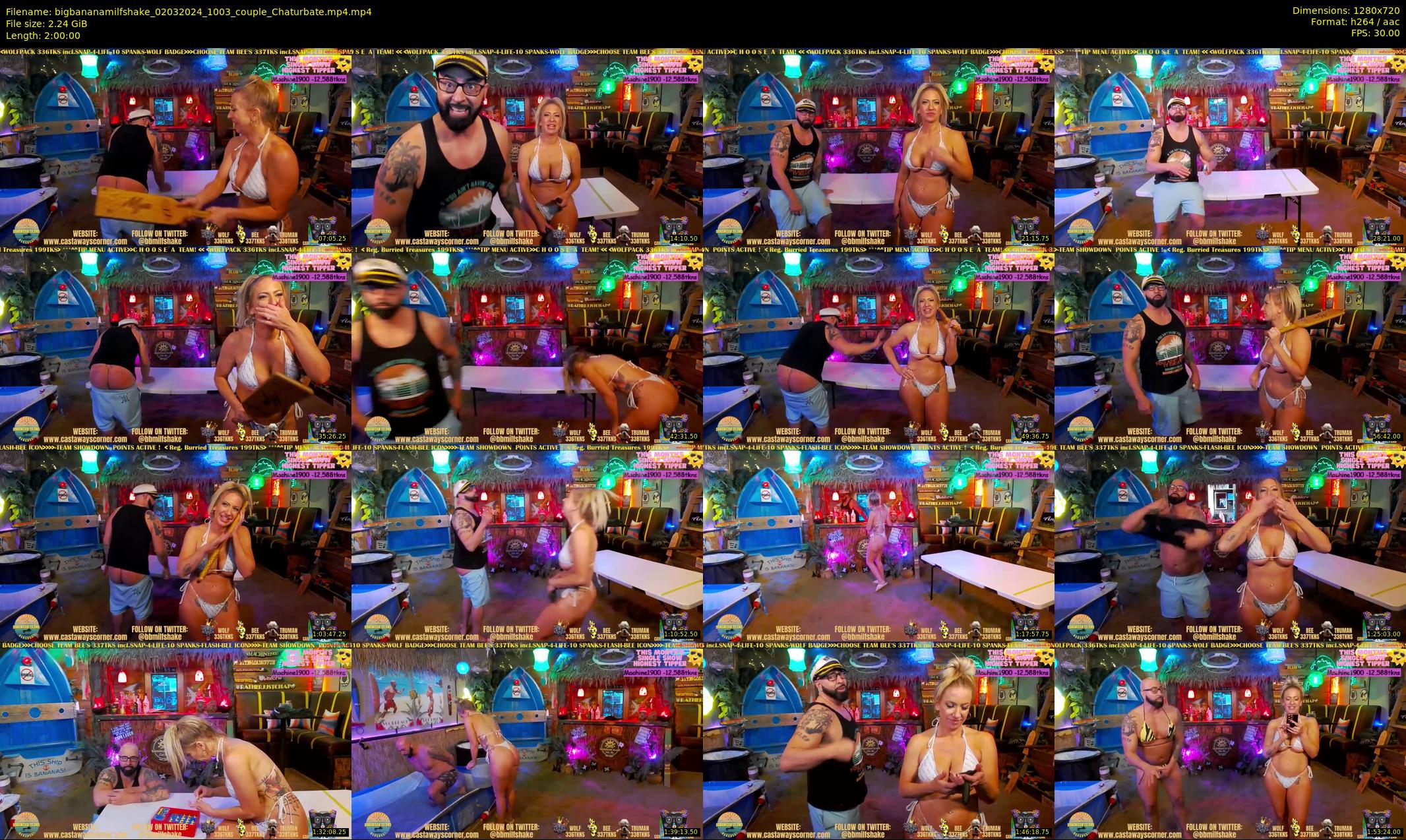 bigbananamilfshake — 120 minute Chaturbate couple cam show recording, 720p, Mar 2, 2024