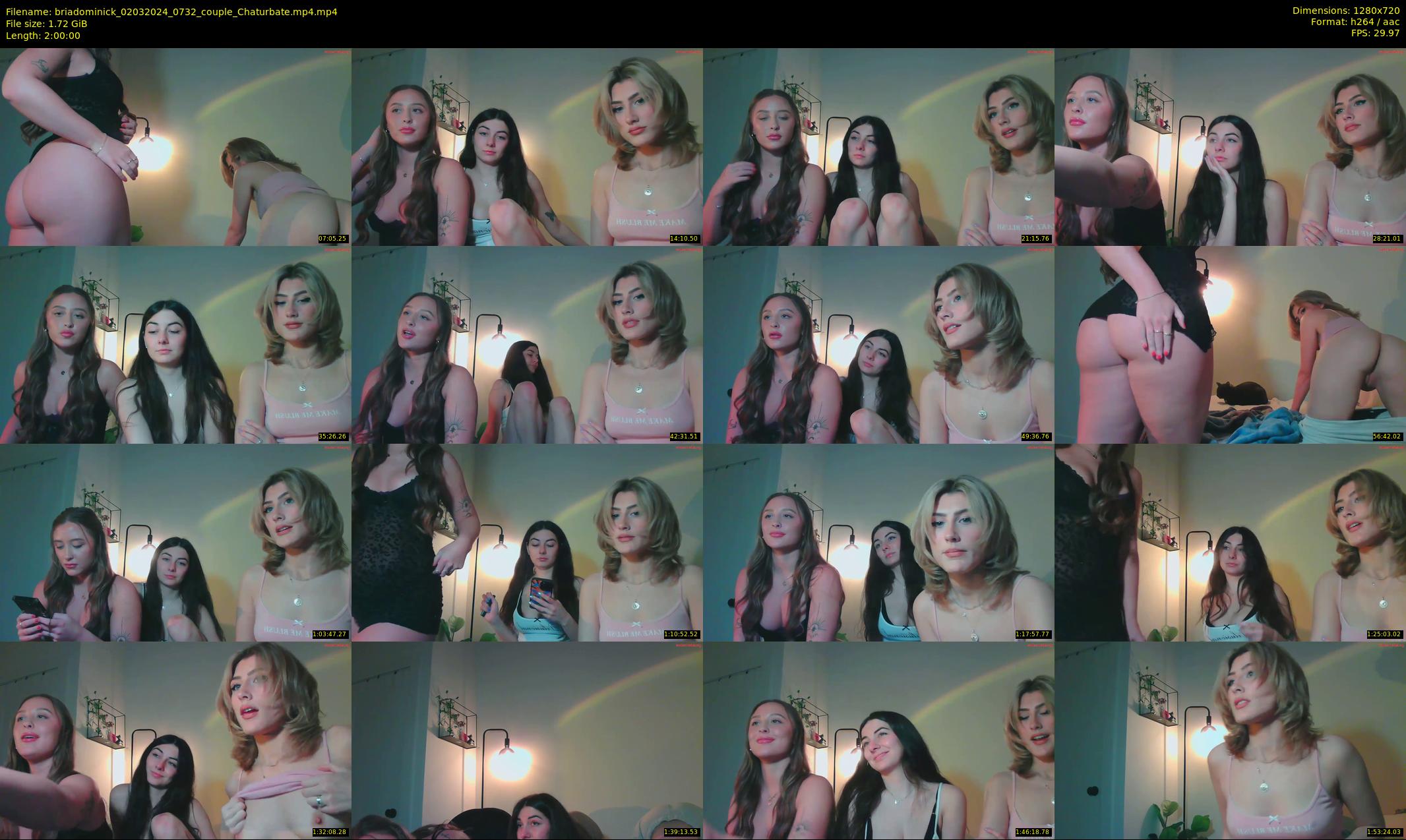 briadominick — 120 minute Chaturbate couple cam show recording, 720p, Mar 2, 2024