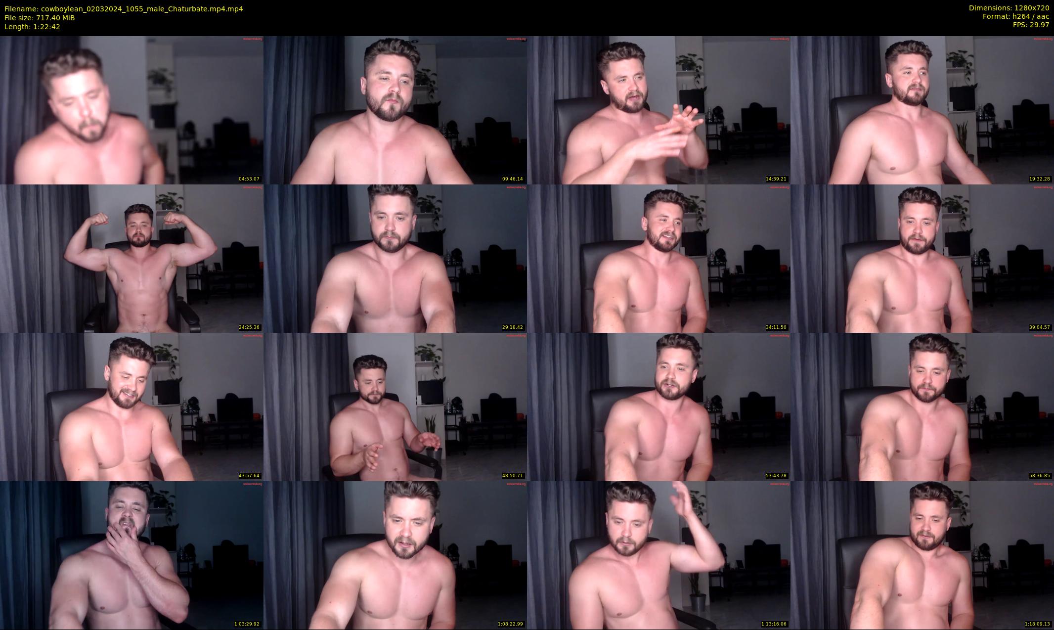 cowboylean — 83 minute Chaturbate male cam show recording, 720p, Mar 2, 2024