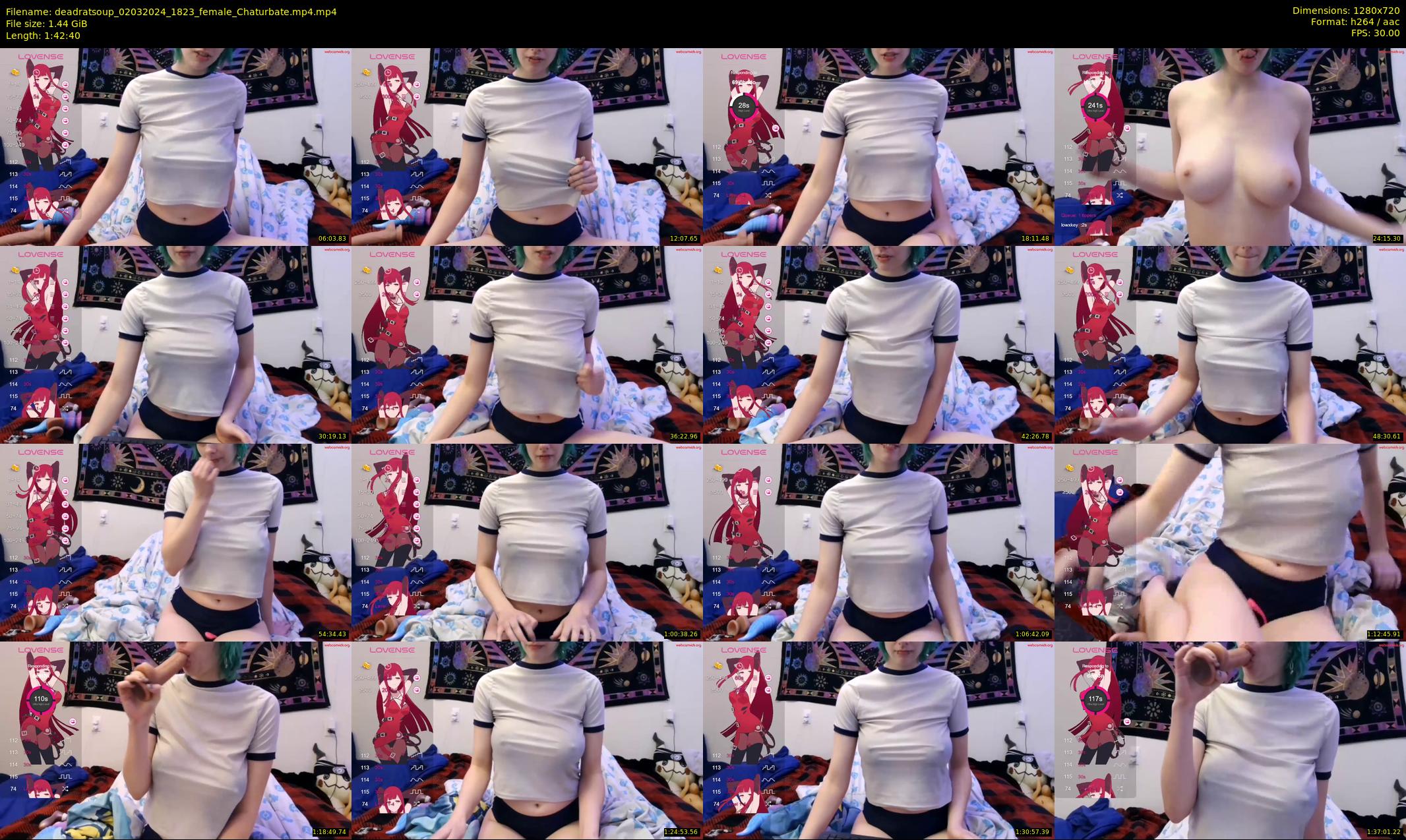 deadratsoup — 103 minute Chaturbate female cam show recording, 720p, Mar 2, 2024