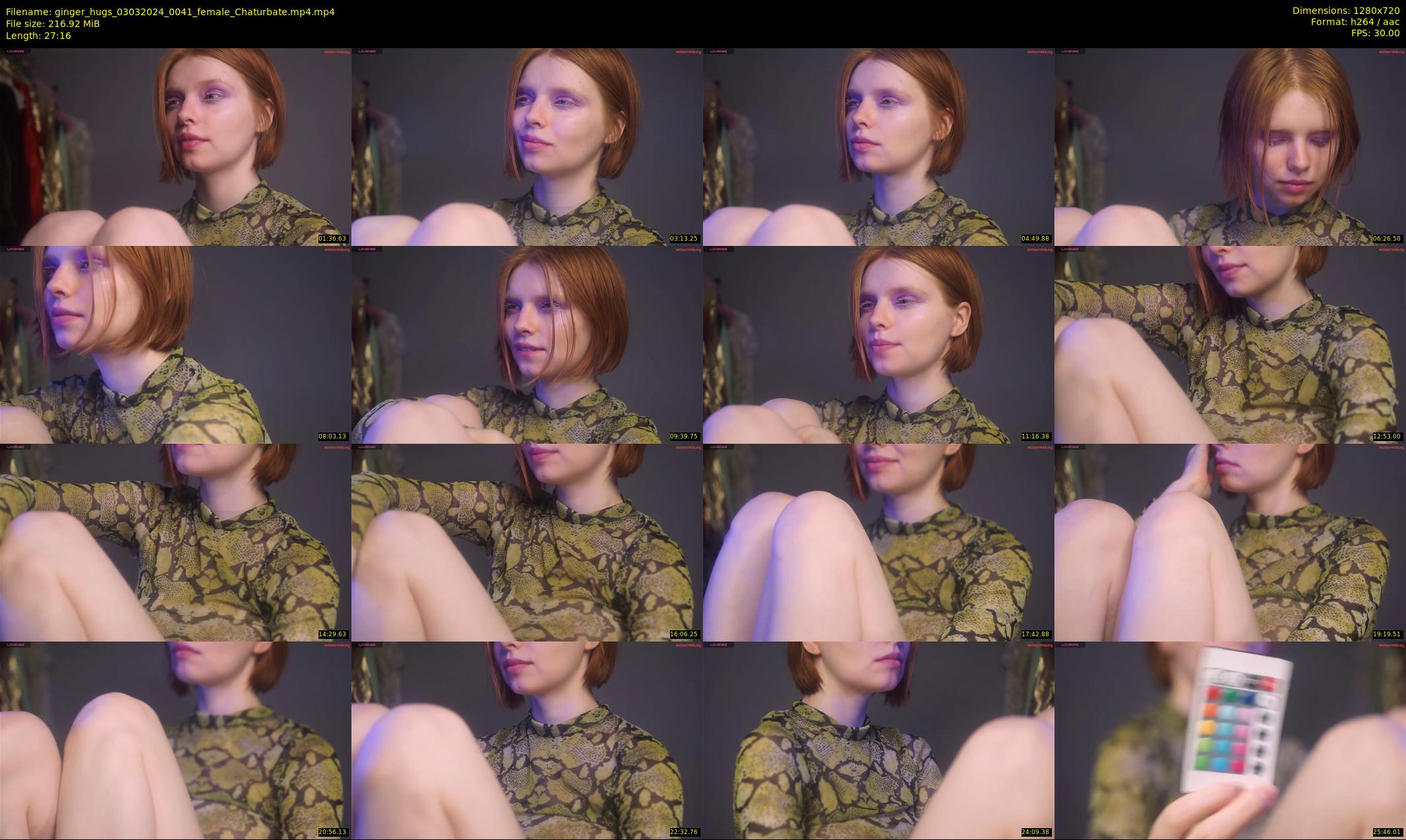 ginger_hugs — 28 minute Chaturbate female cam show recording, 720p, Mar 3, 2024