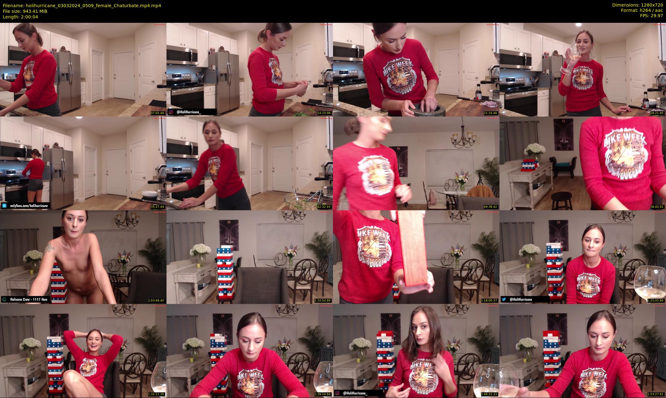 holihurricane — 121 minute Chaturbate female cam show recording, 720p, Mar 3, 2024