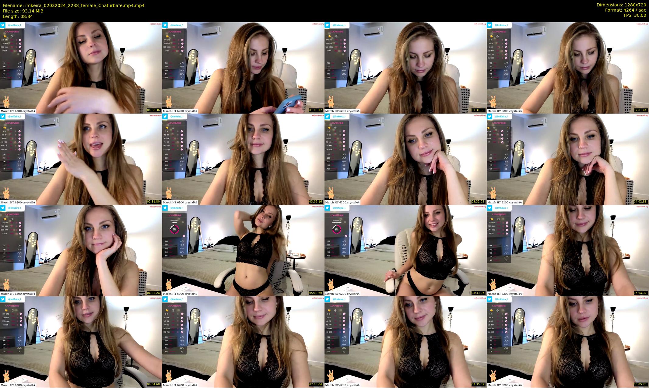 imkeira — 9 minute Chaturbate female cam show recording, 720p, Mar 2, 2024