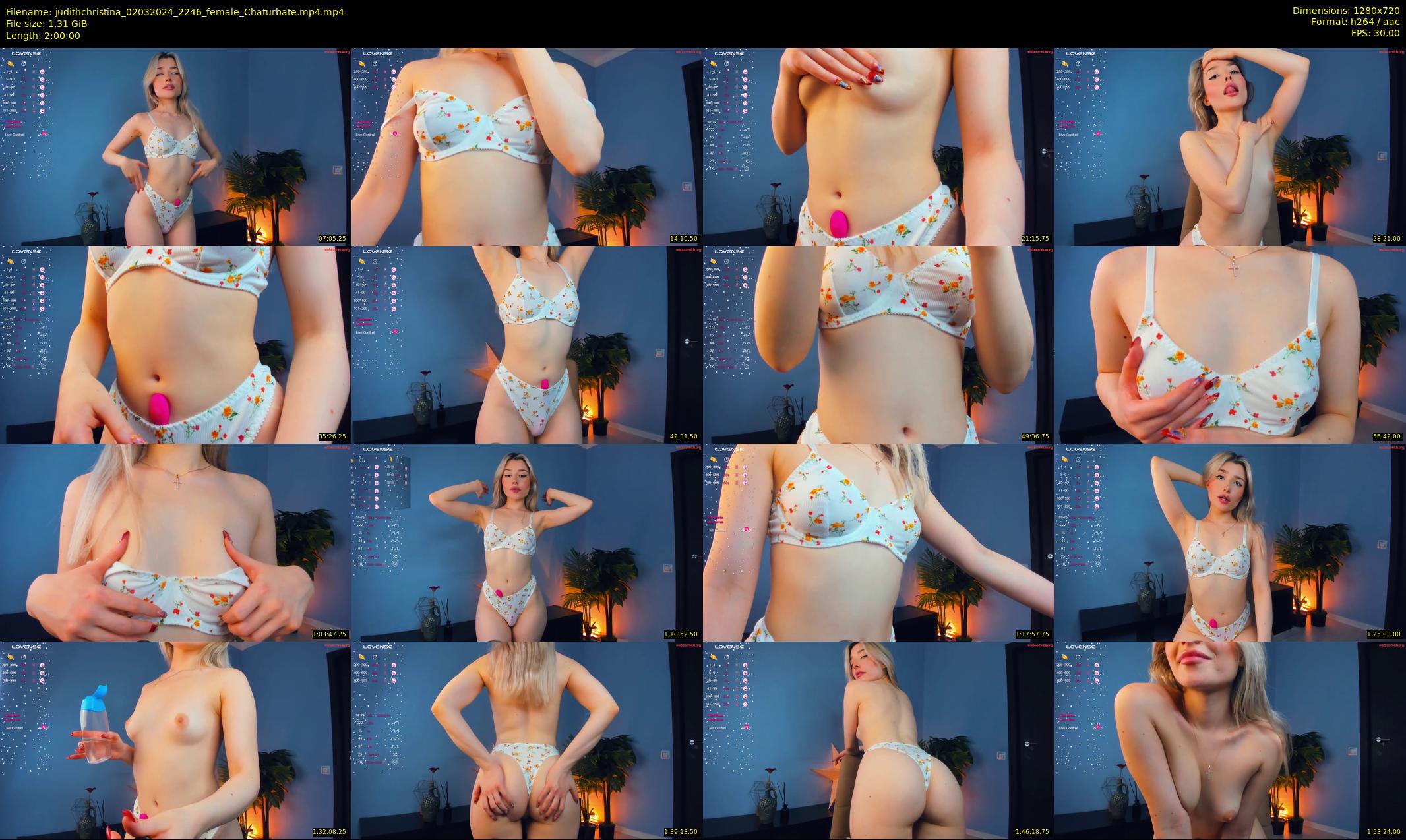judithchristina — 120 minute Chaturbate female cam show recording, 720p, Mar 2, 2024