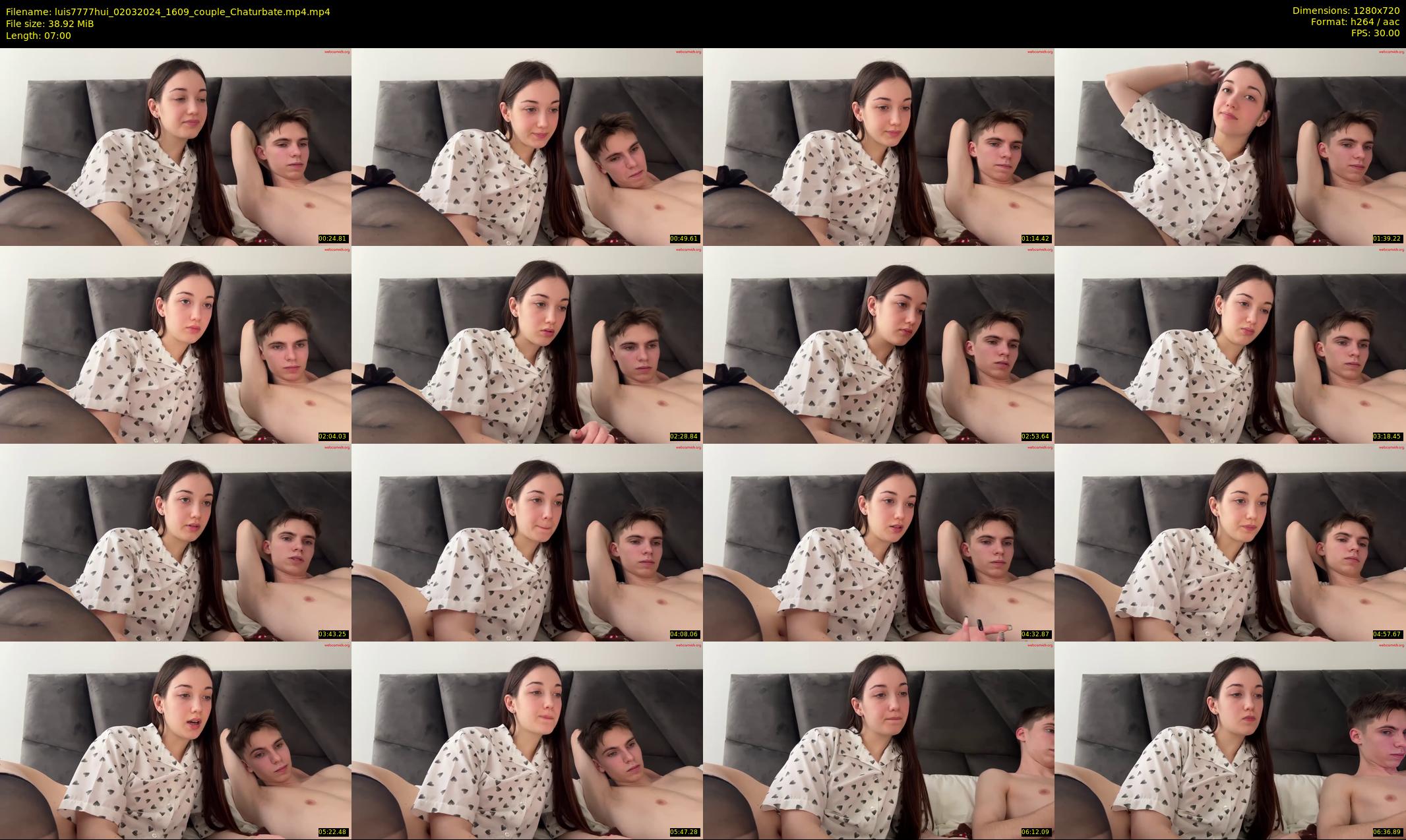luis7777hui — 7 minute Chaturbate couple cam show recording, 720p, Mar 2, 2024