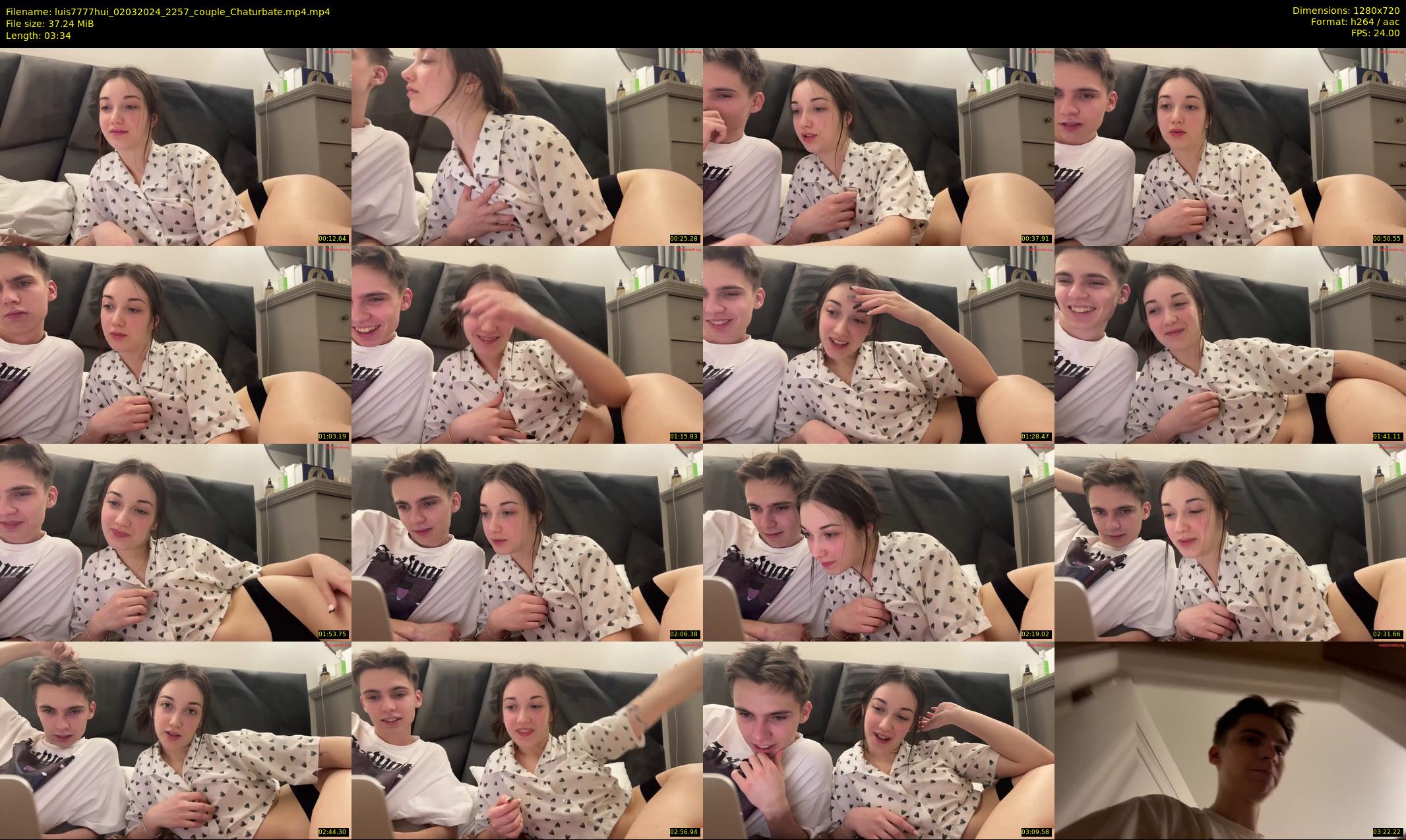 luis7777hui — 4 minute Chaturbate couple cam show recording, 720p, Mar 2, 2024