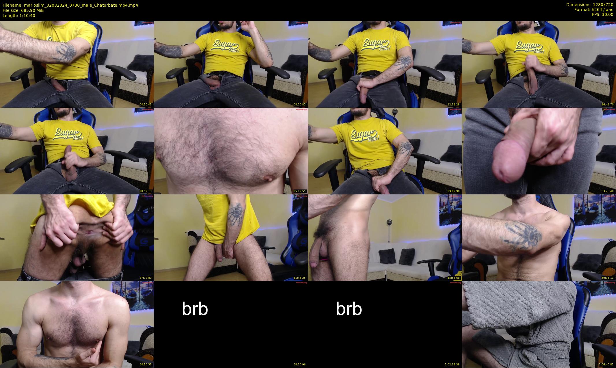 marioslim — 71 minute Chaturbate male cam show recording, 720p, Mar 2, 2024