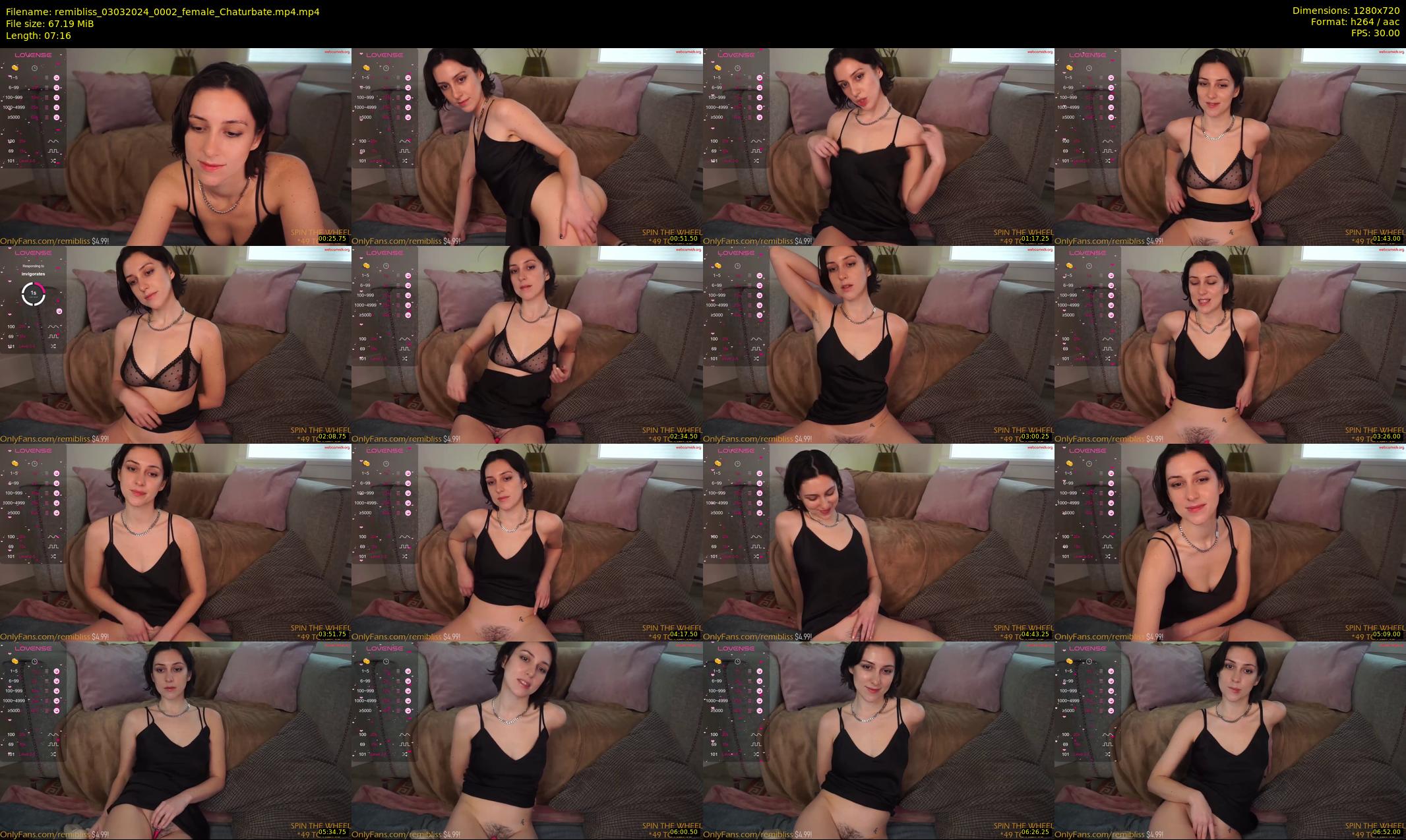 remibliss — 8 minute Chaturbate female cam show recording, 720p, Mar 3, 2024