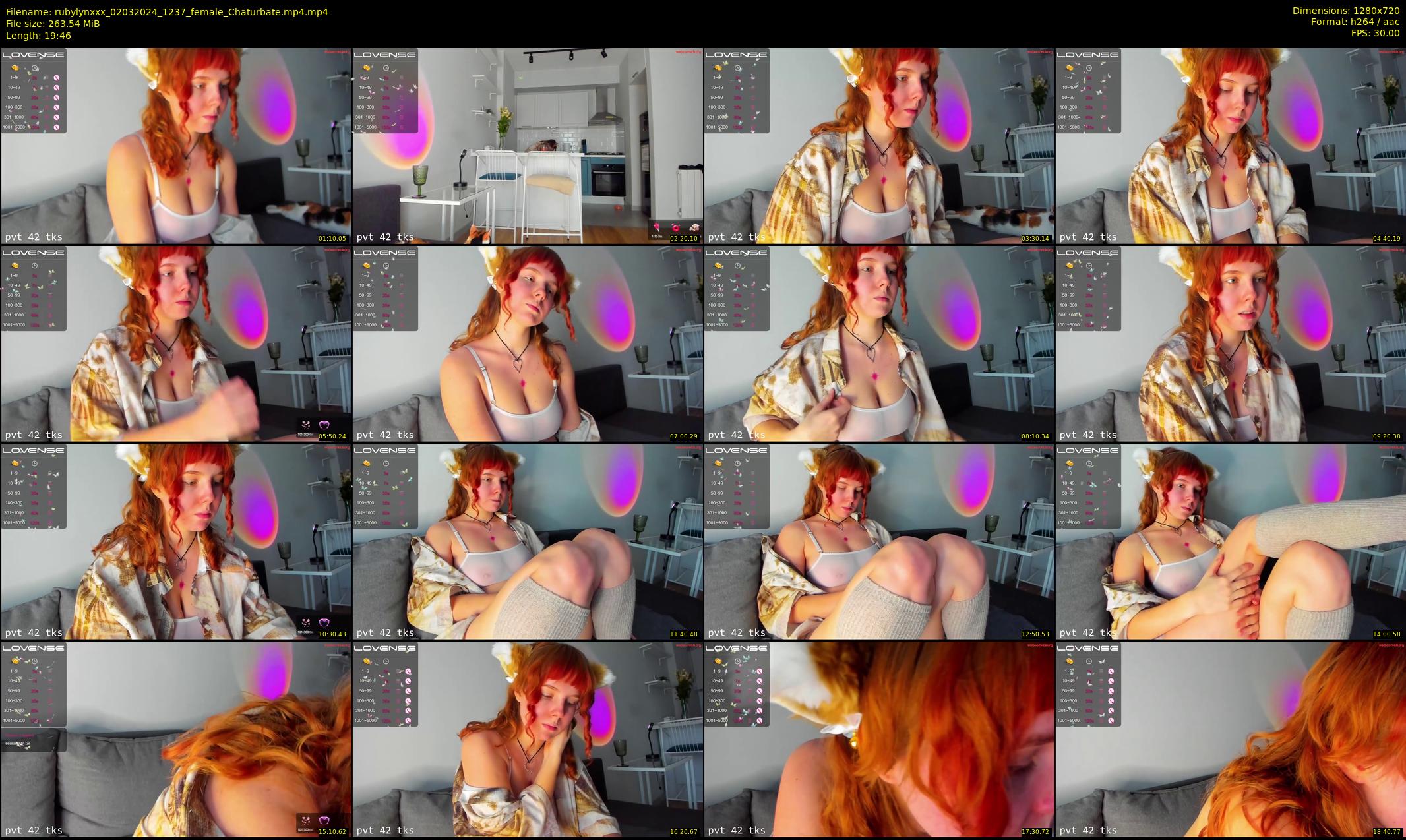 rubylynxxx — 20 minute Chaturbate female cam show recording, 720p, Mar 2, 2024