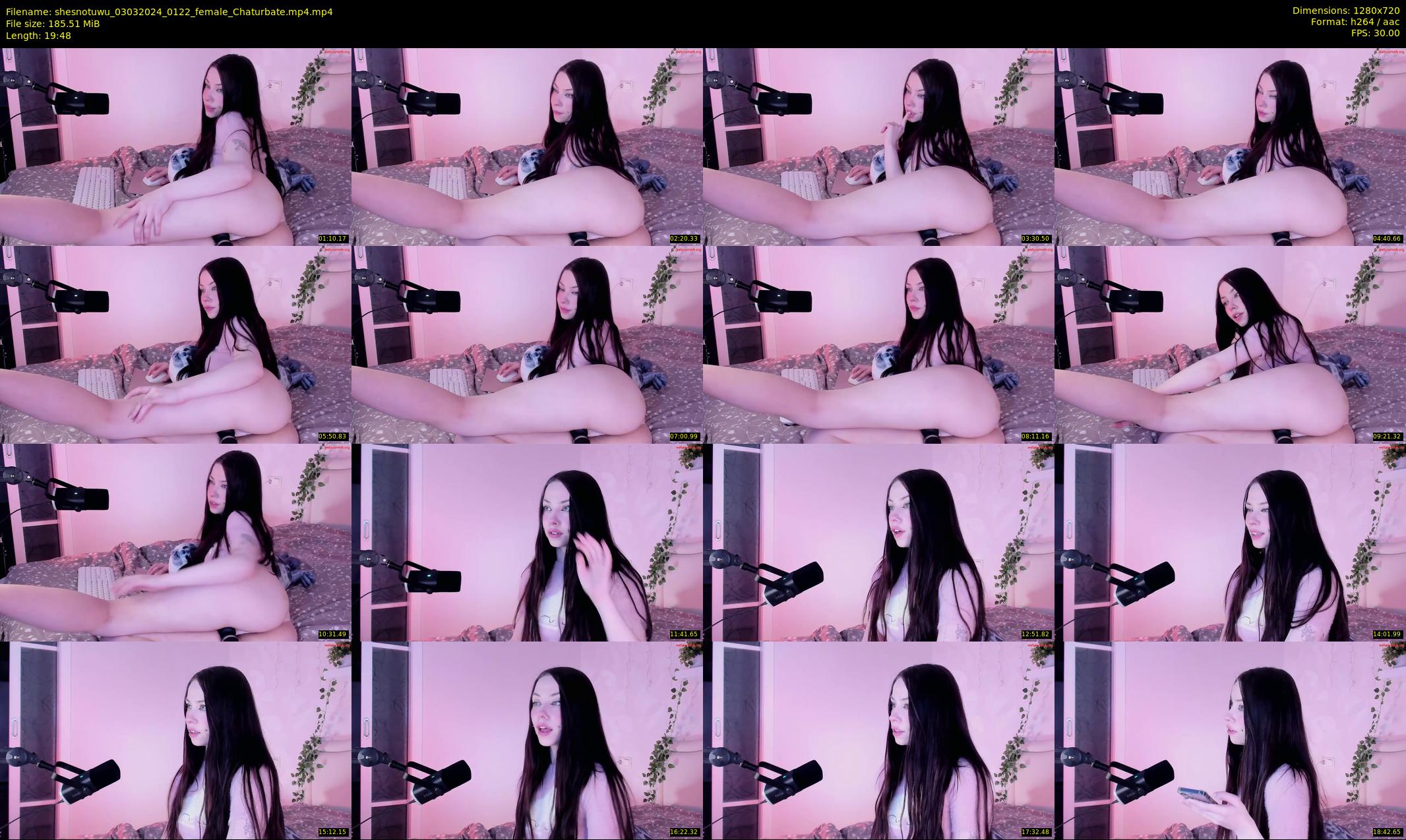 shesnotuwu — 20 minute Chaturbate female cam show recording, 720p, Mar 3, 2024