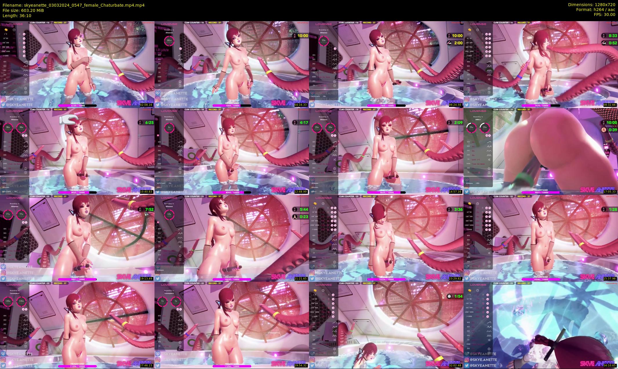 skyeanette — 37 minute Chaturbate female cam show recording, 720p, Mar 3, 2024