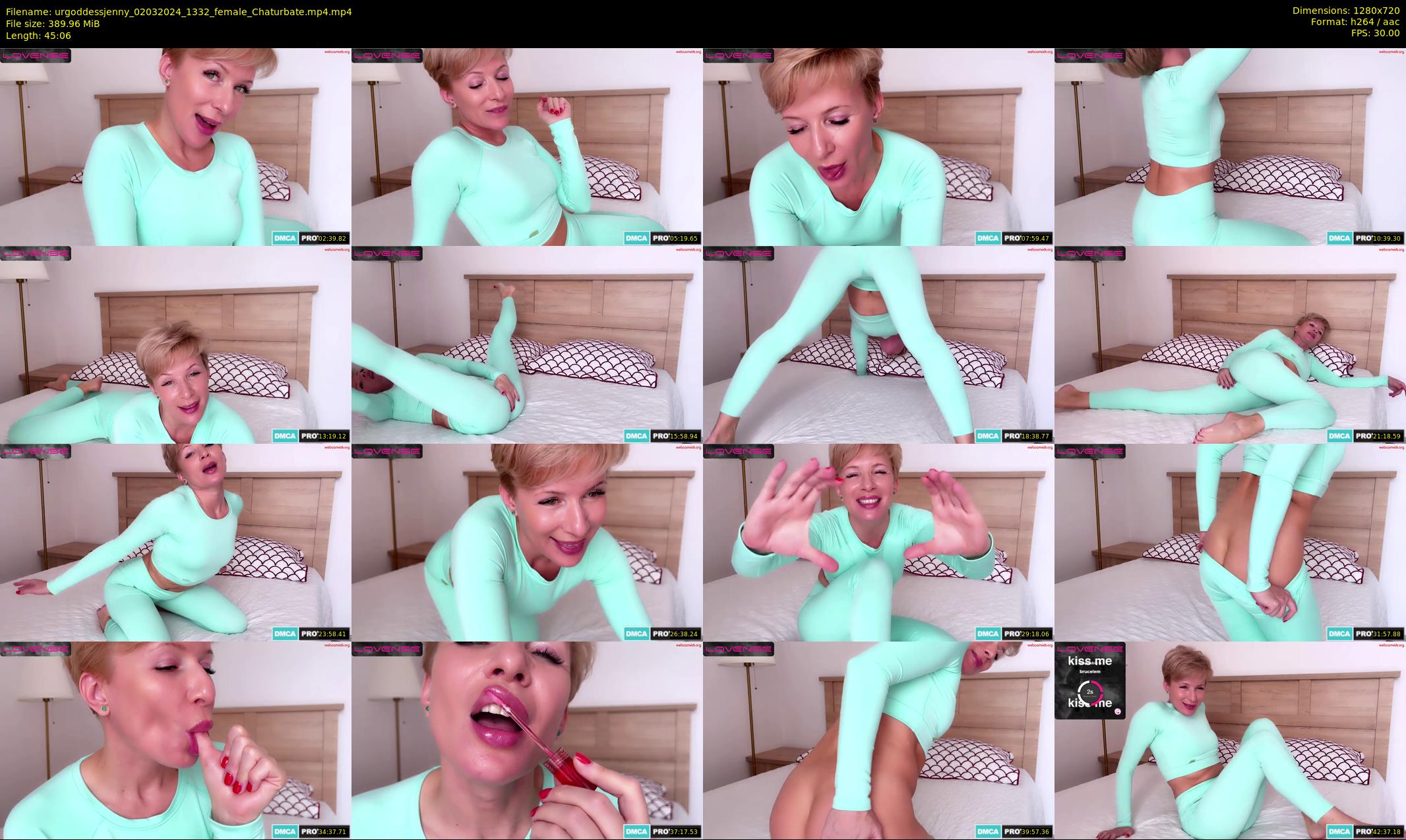 urgoddessjenny — 46 minute Chaturbate female cam show recording, 720p, Mar 2, 2024