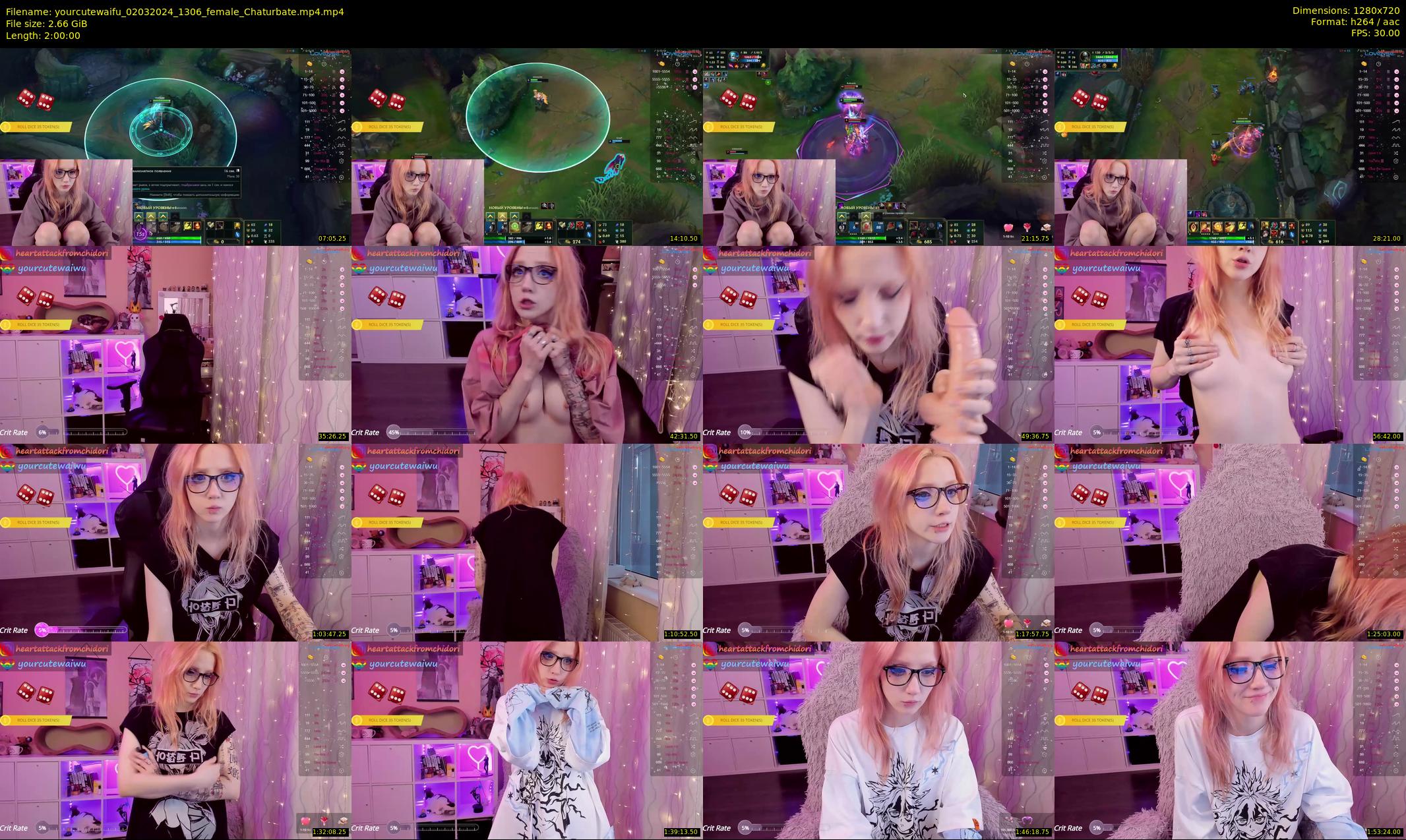 yourcutewaifu — 120 minute Chaturbate female cam show recording, 720p, Mar 2, 2024