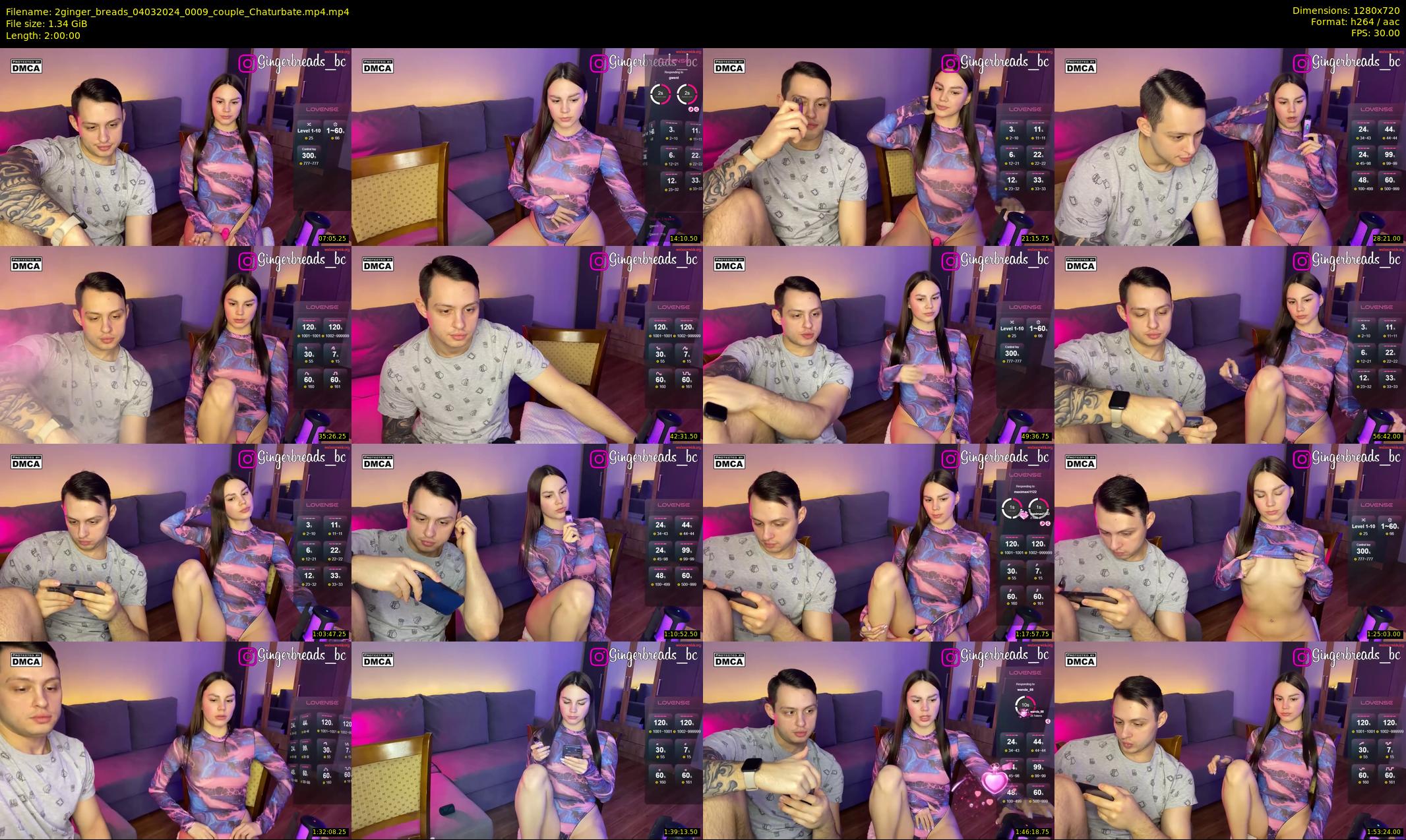2ginger_breads — 120 minute Chaturbate couple cam show recording, 720p, Mar 4, 2024
