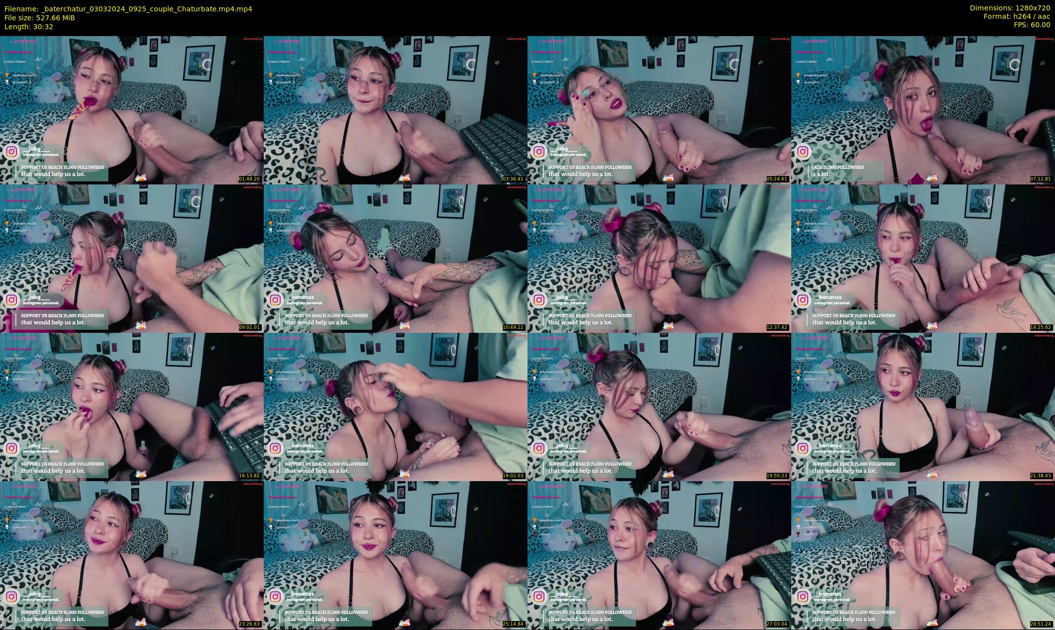 _baterchatur — 31 minute Chaturbate couple cam show recording, 720p, Mar 3, 2024