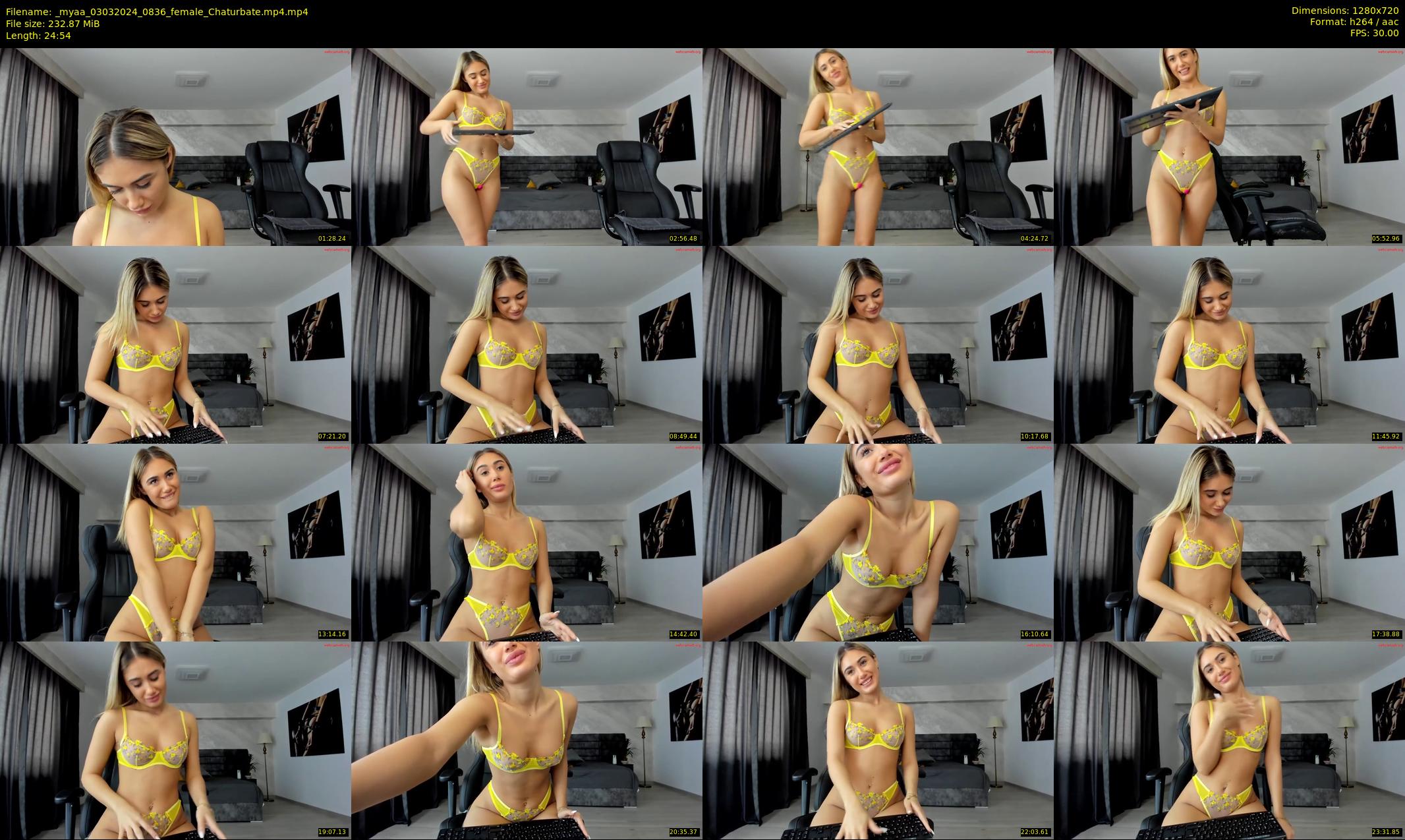_myaa — 25 minute Chaturbate female cam show recording, 720p, Mar 3, 2024