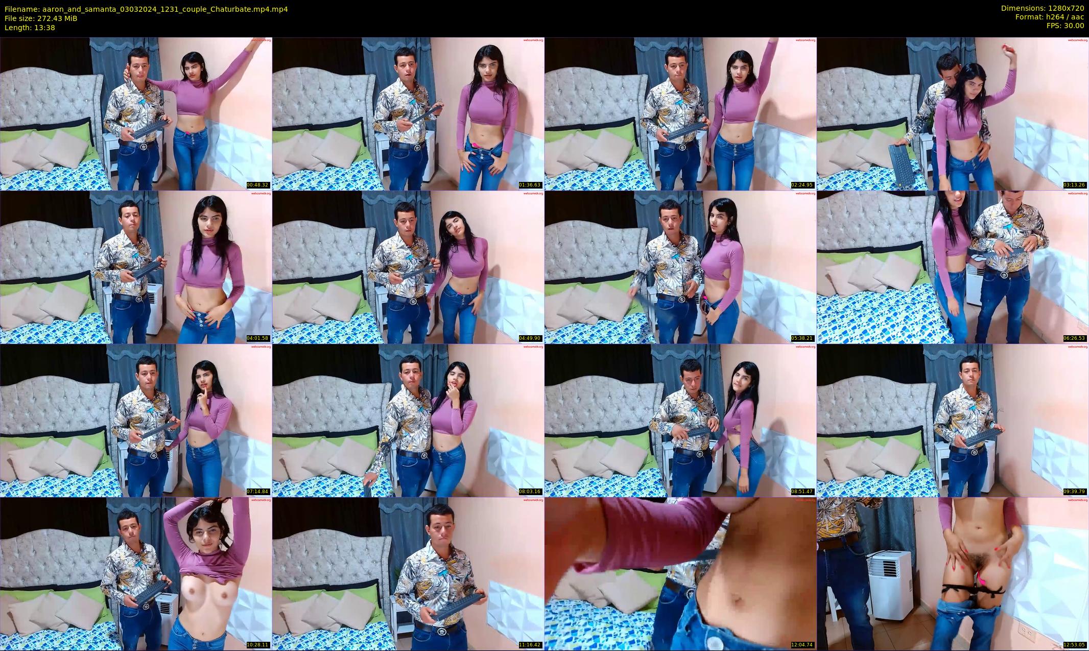 aaron_and_samanta — 14 minute Chaturbate couple cam show recording, 720p, Mar 3, 2024